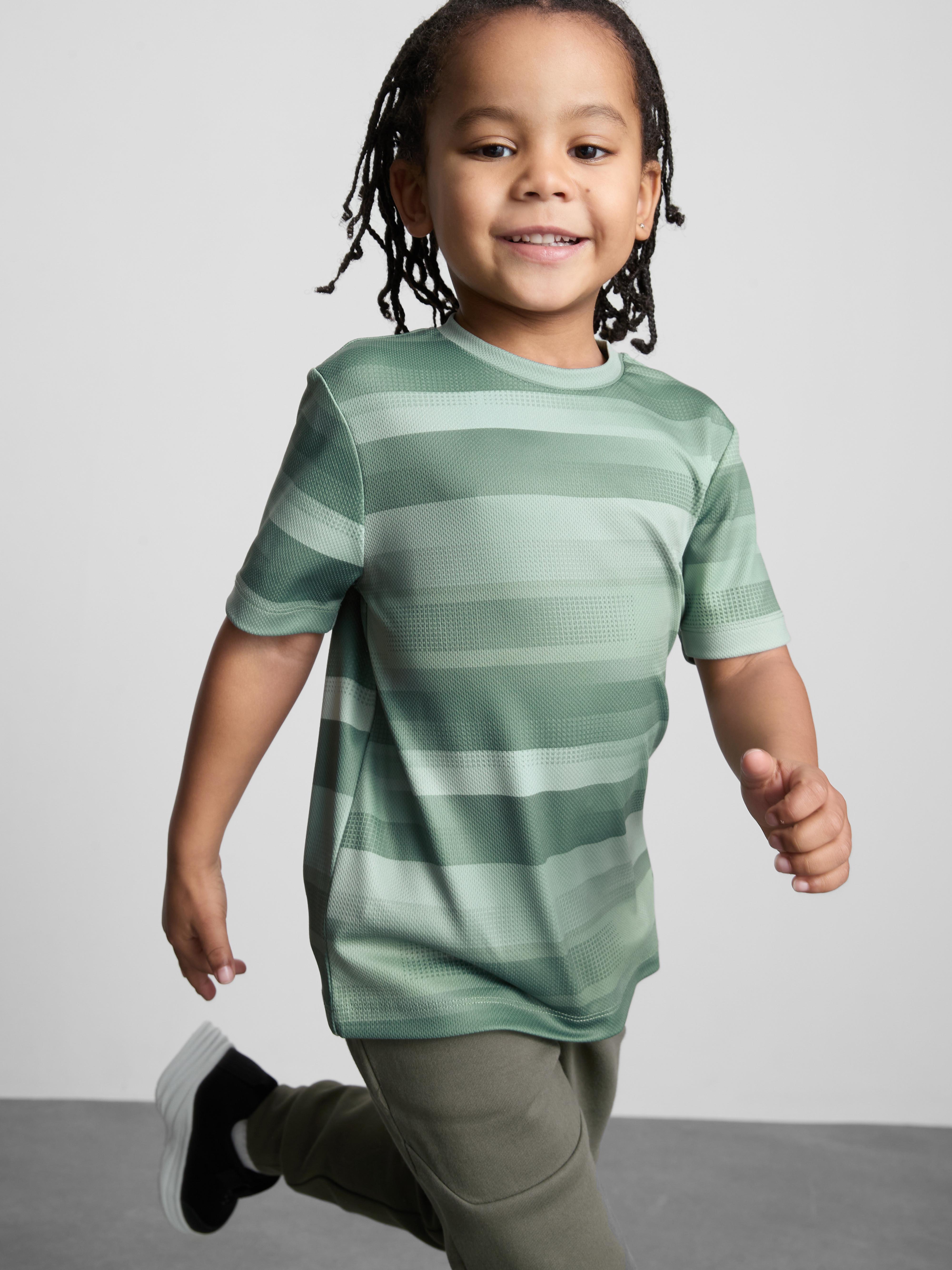 Boys Light Green 1.5-7yrs | Active Mesh T-Shirt