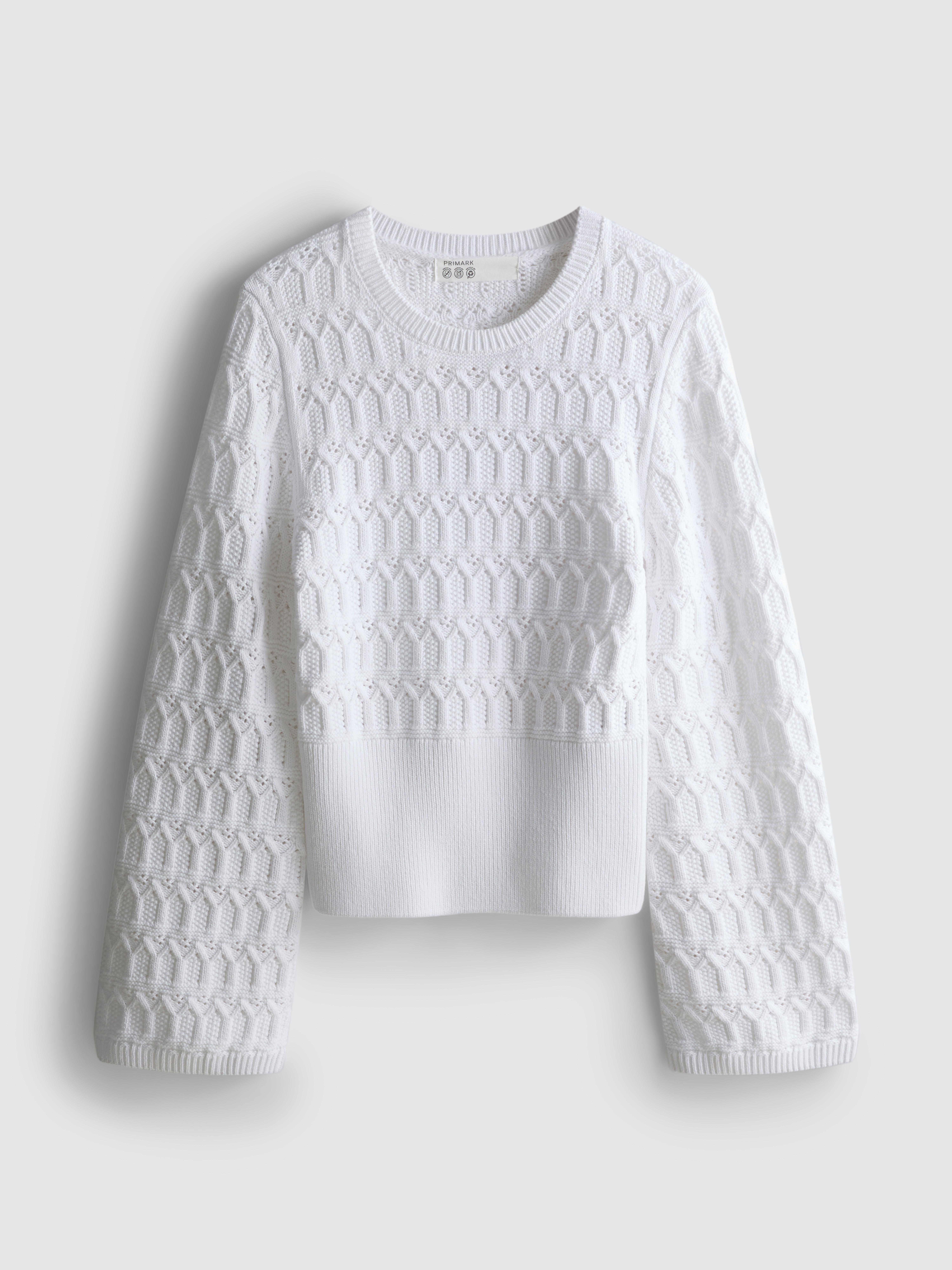 Cotton Knit Crew Sweater