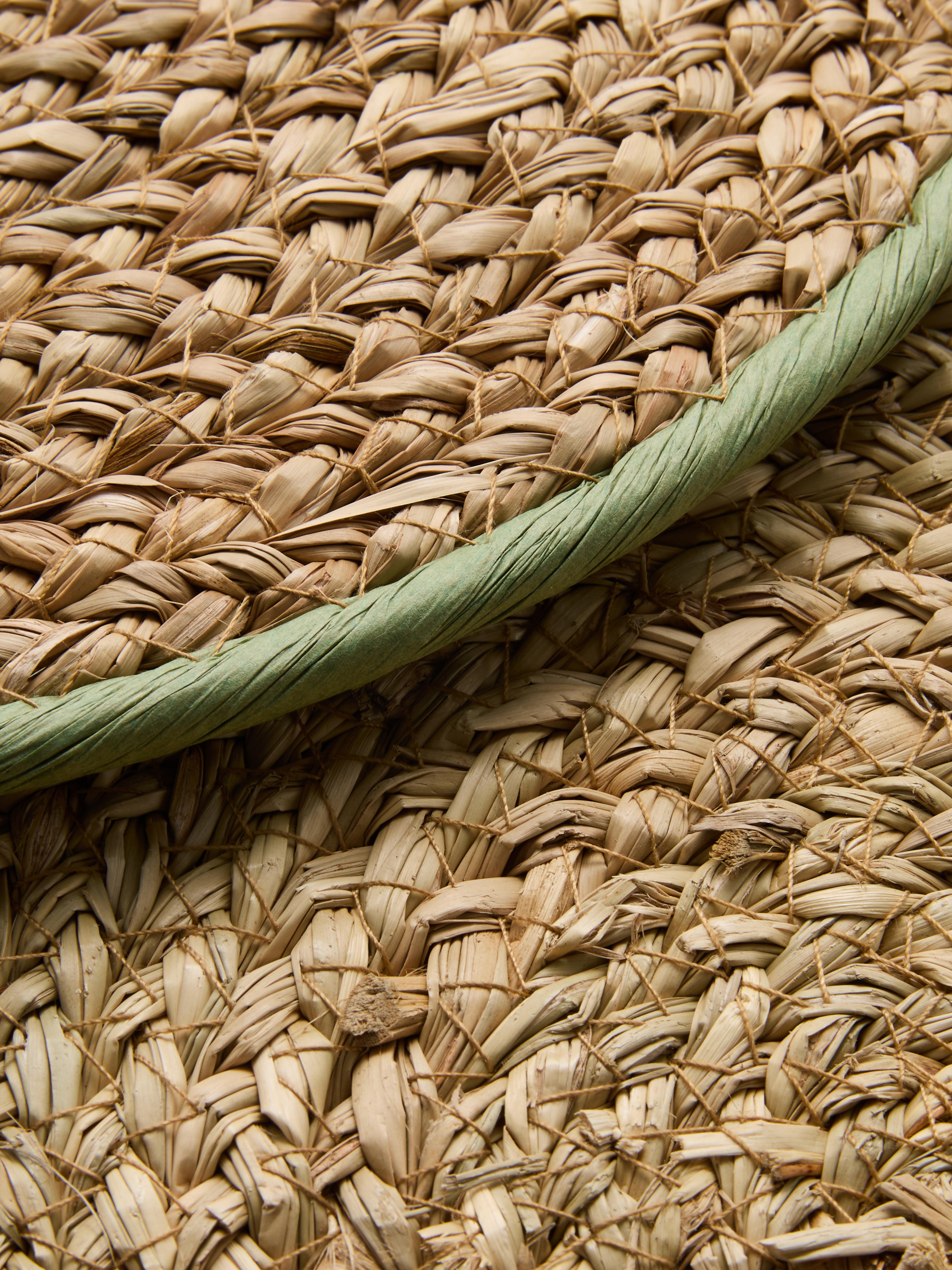 Lot de 2 sets de table ronds en rotin