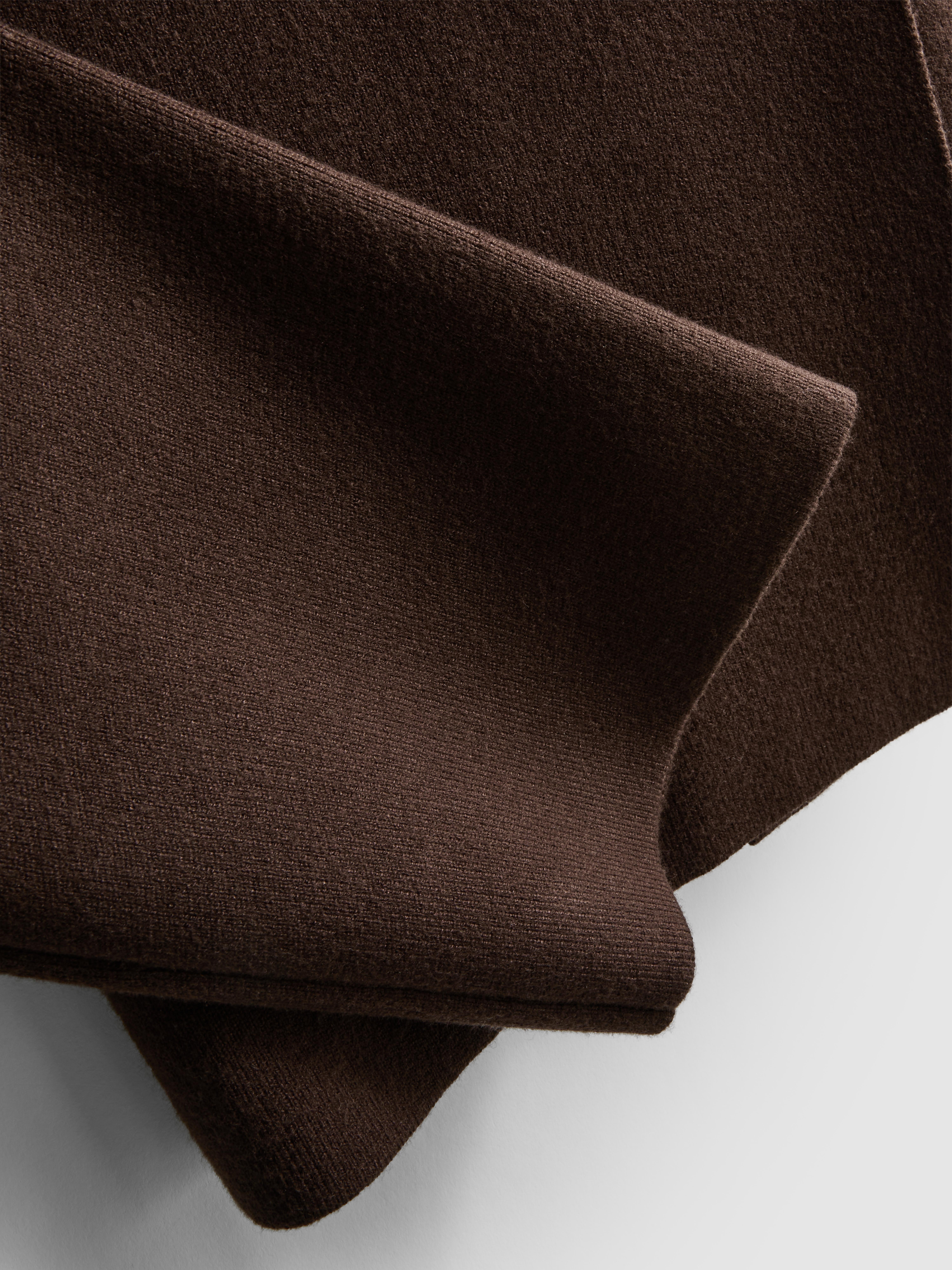 Women's Chocolate Double-Breasted V-Neck Cardigan