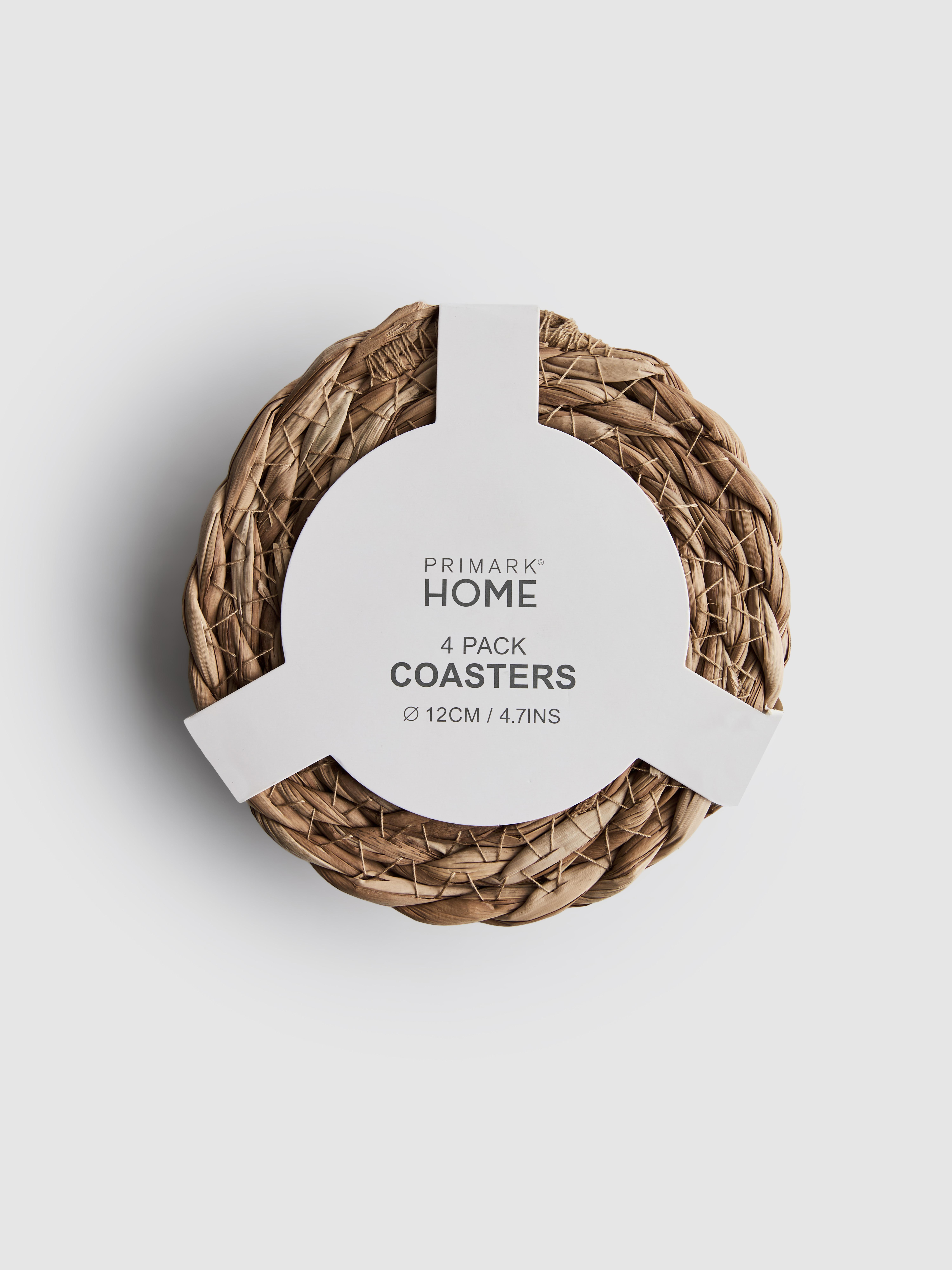 4pk Round Rattan Coasters