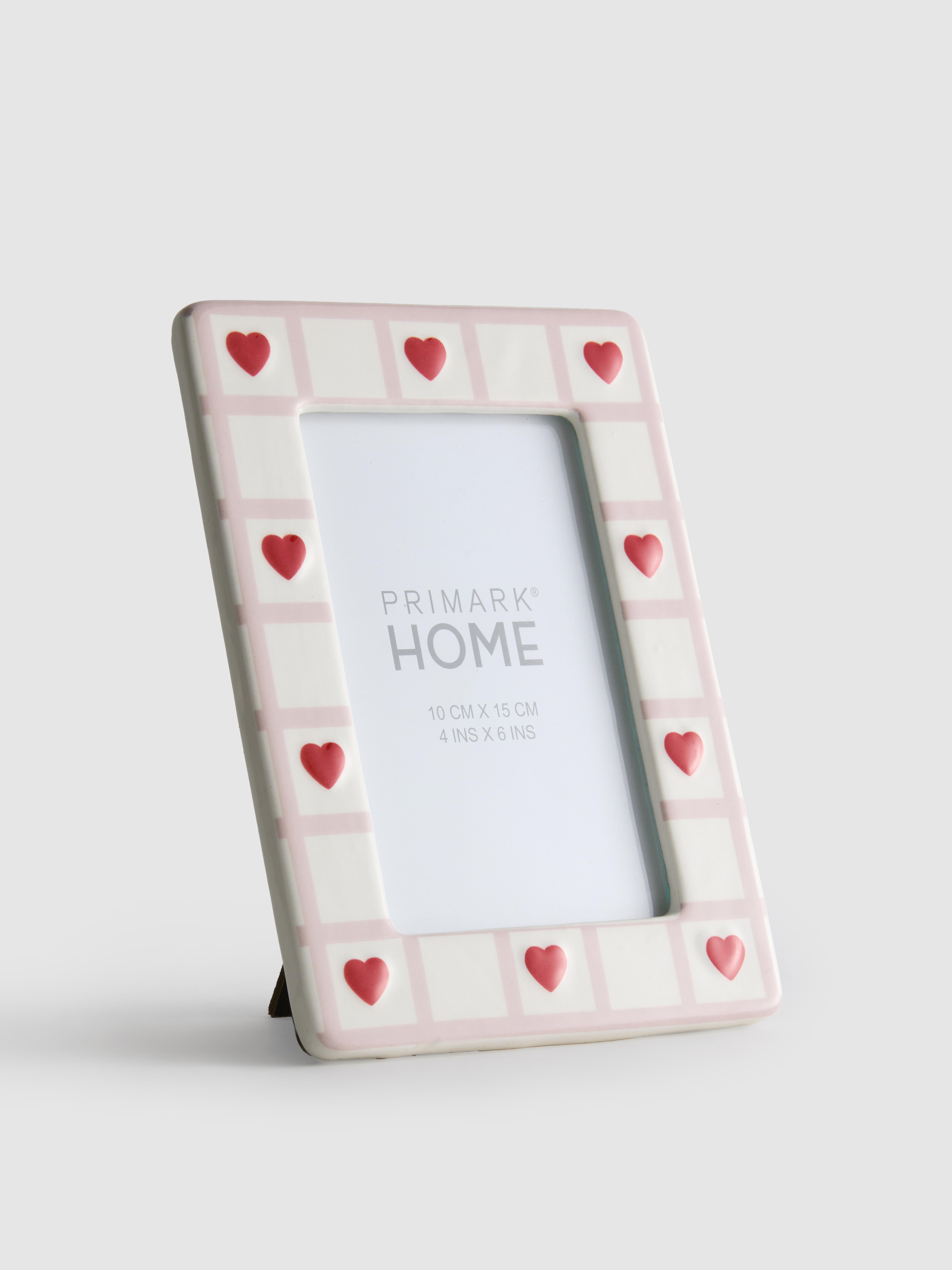 Ceramic Heart Picture Frame | 10x15cm (4x6in)