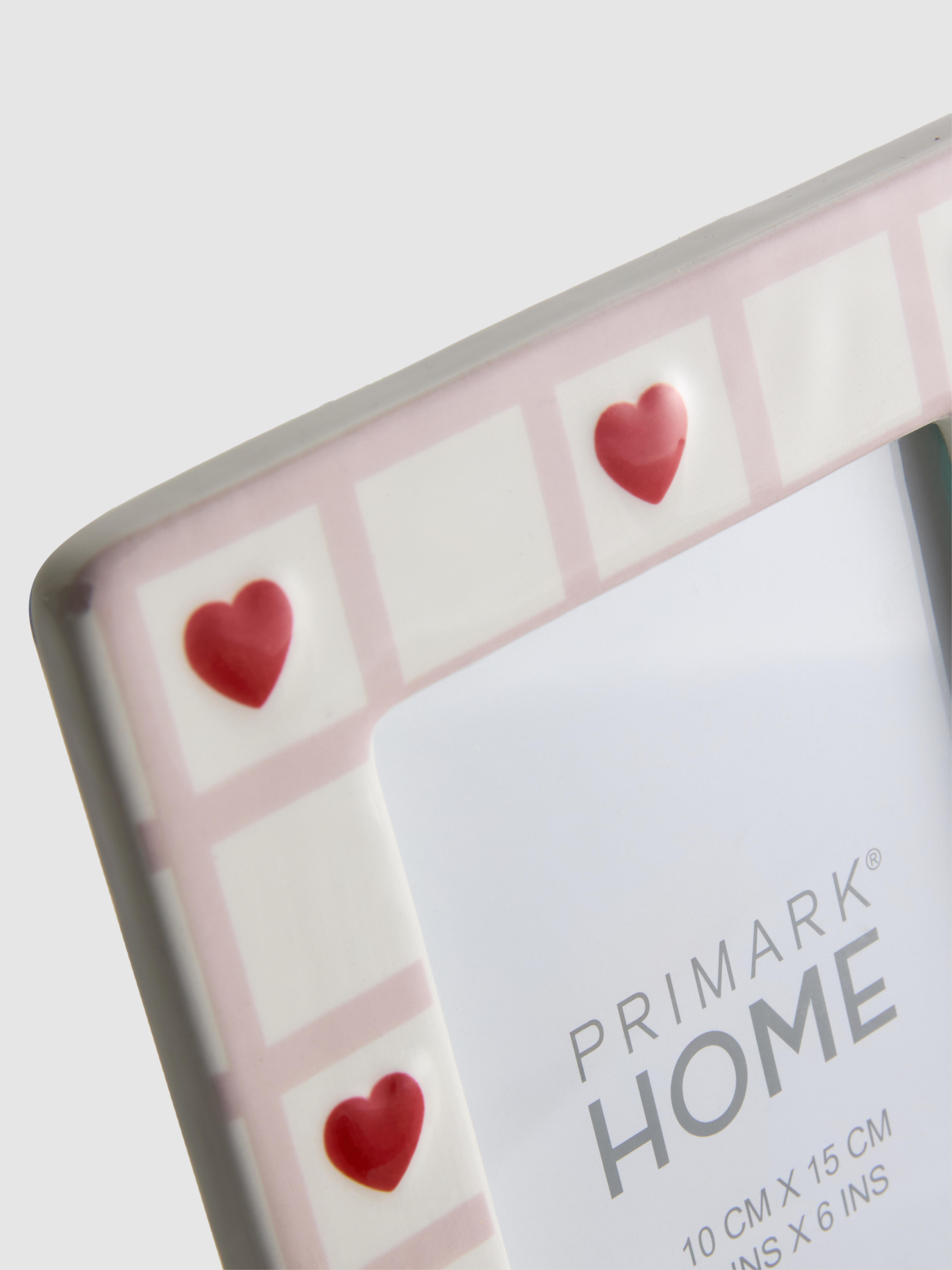 Ceramic Heart Picture Frame | 10x15cm (4x6in)