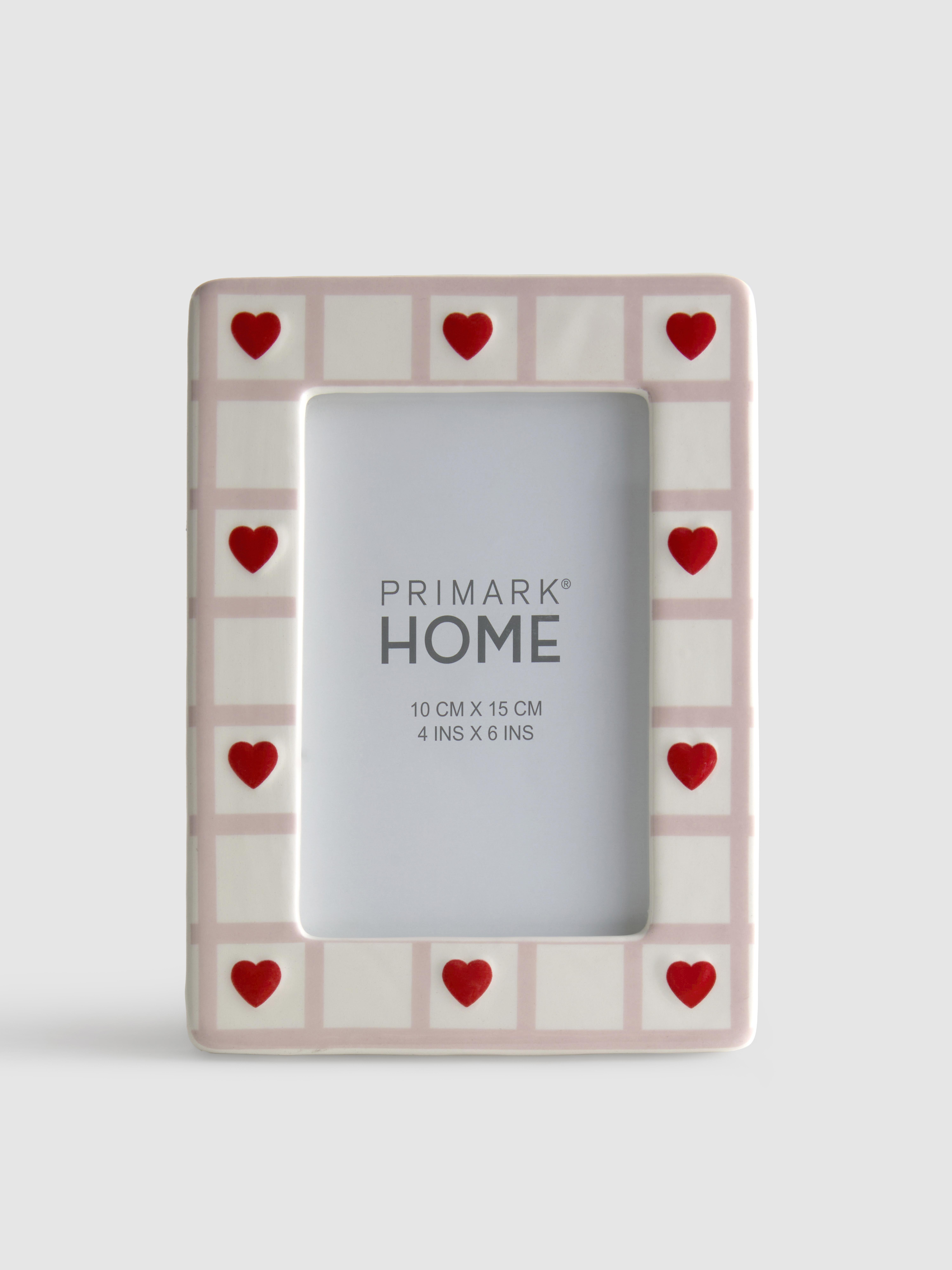 Ceramic Heart Picture Frame | 10x15cm (4x6in)