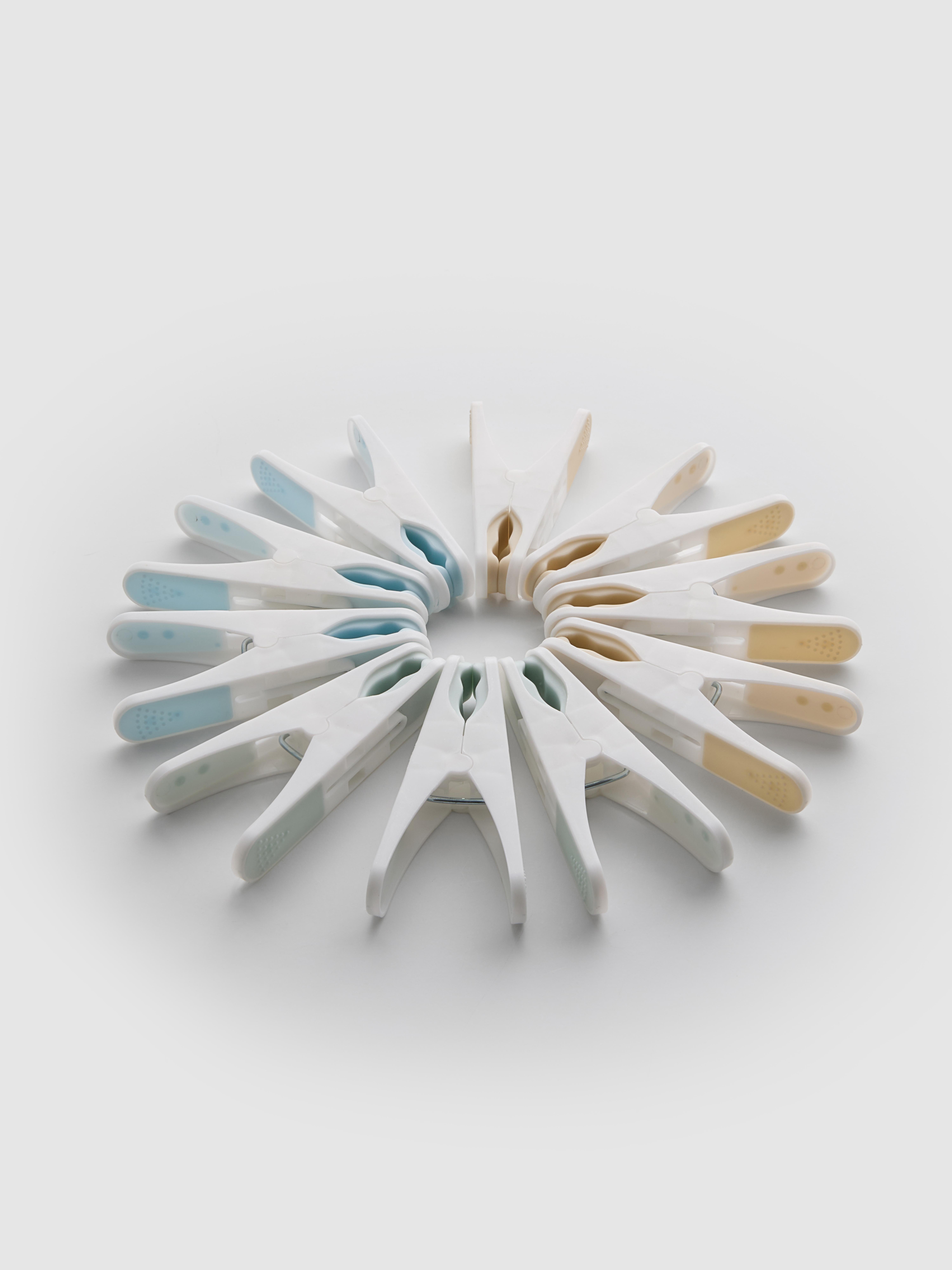 Lot de 10 pinces à linge en plastique