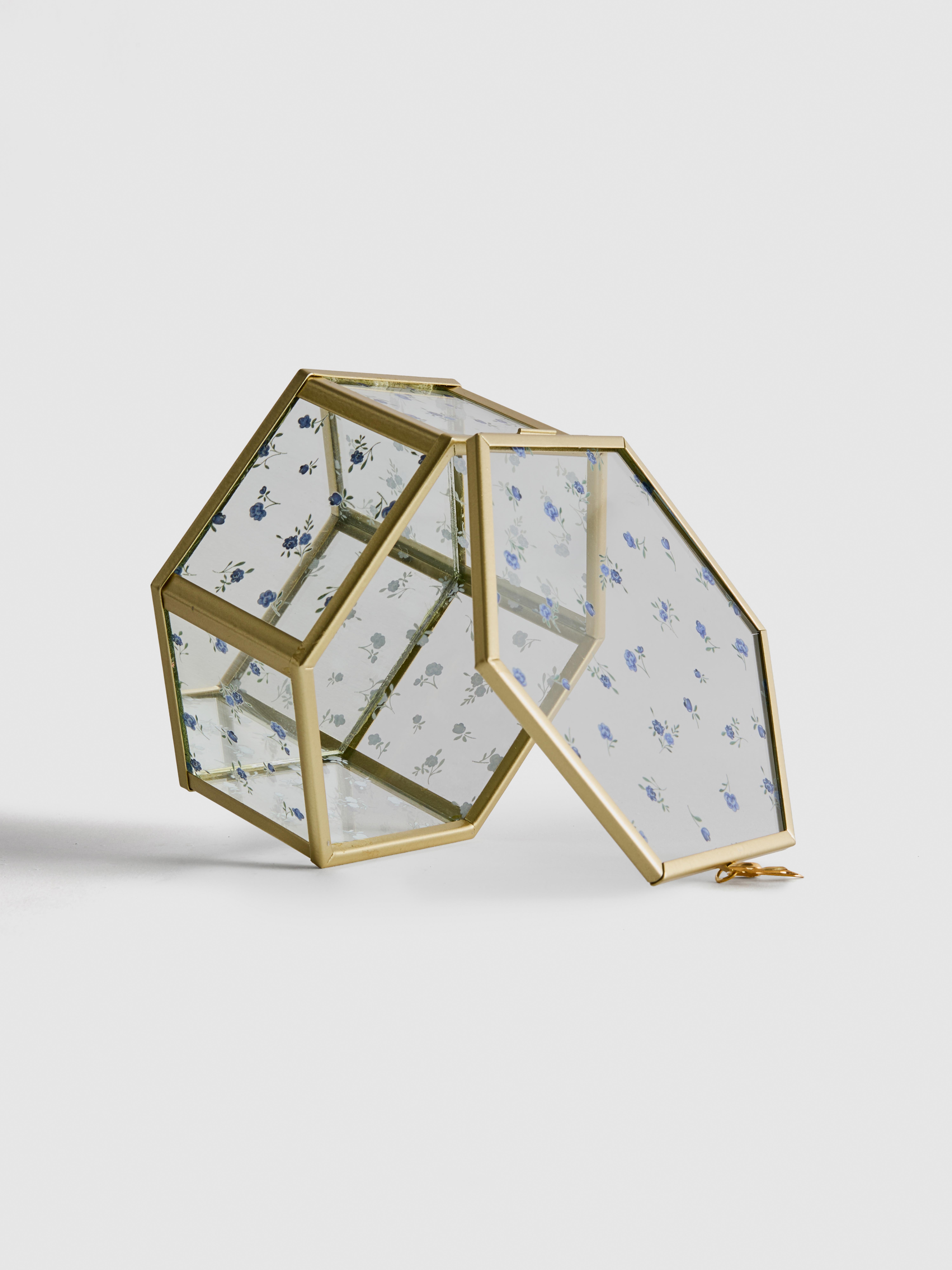 Women's Hexagonal Jewelry Box - Blue