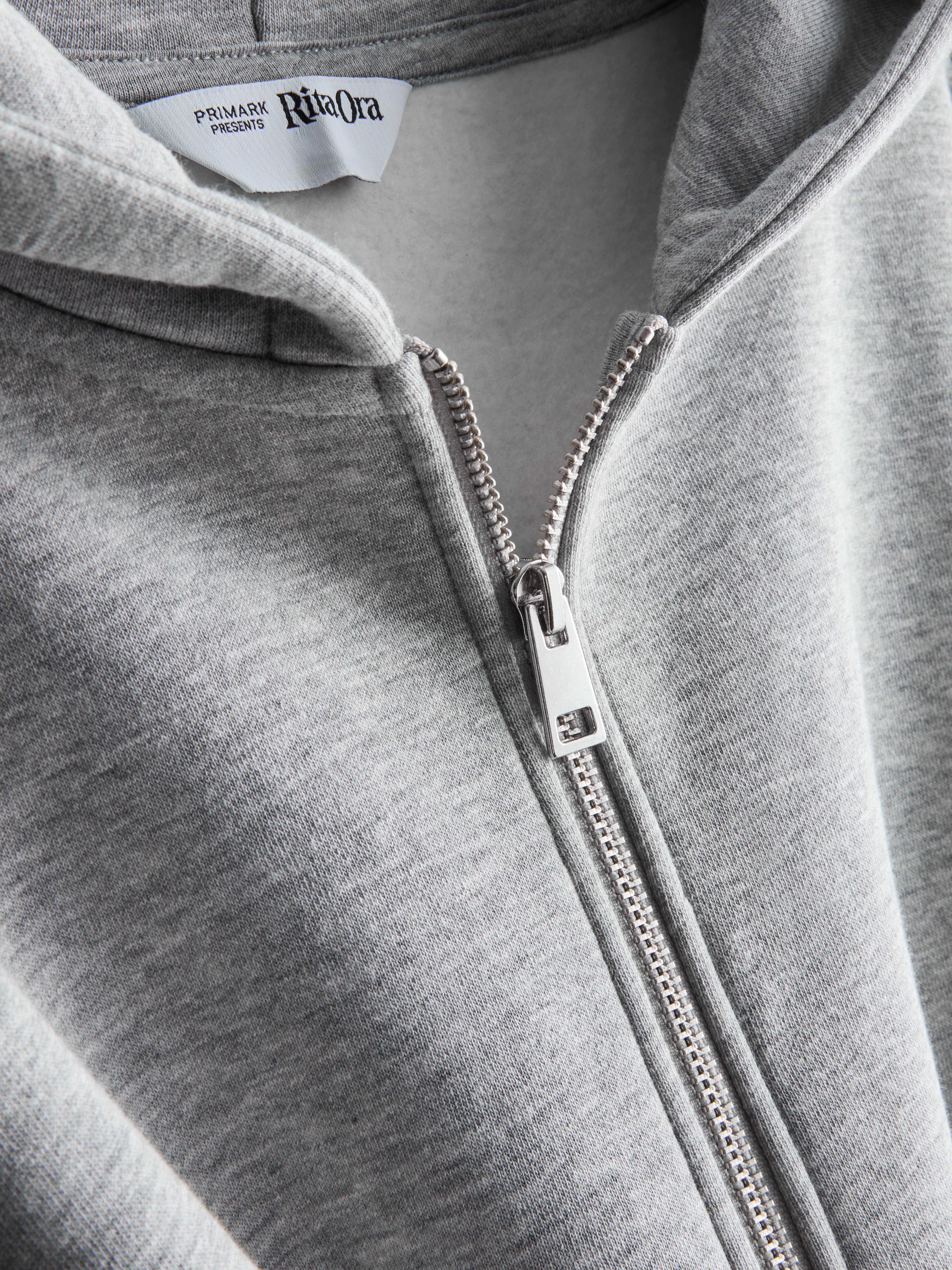 Rita Ora Cotton Rich Zip Through Hoodie
