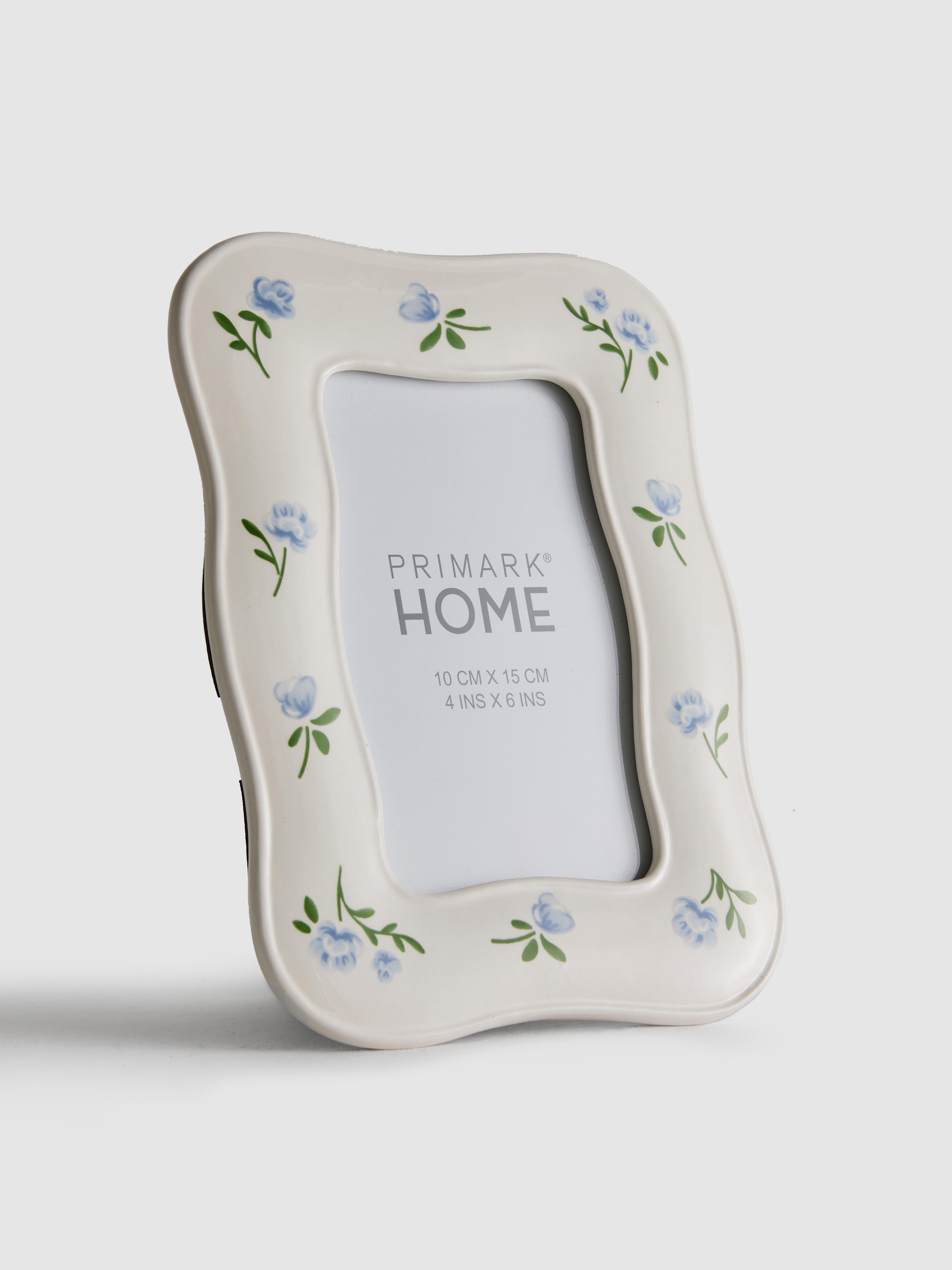 Floral Ceramic Photo Frame | 10x15cm (4x6in)