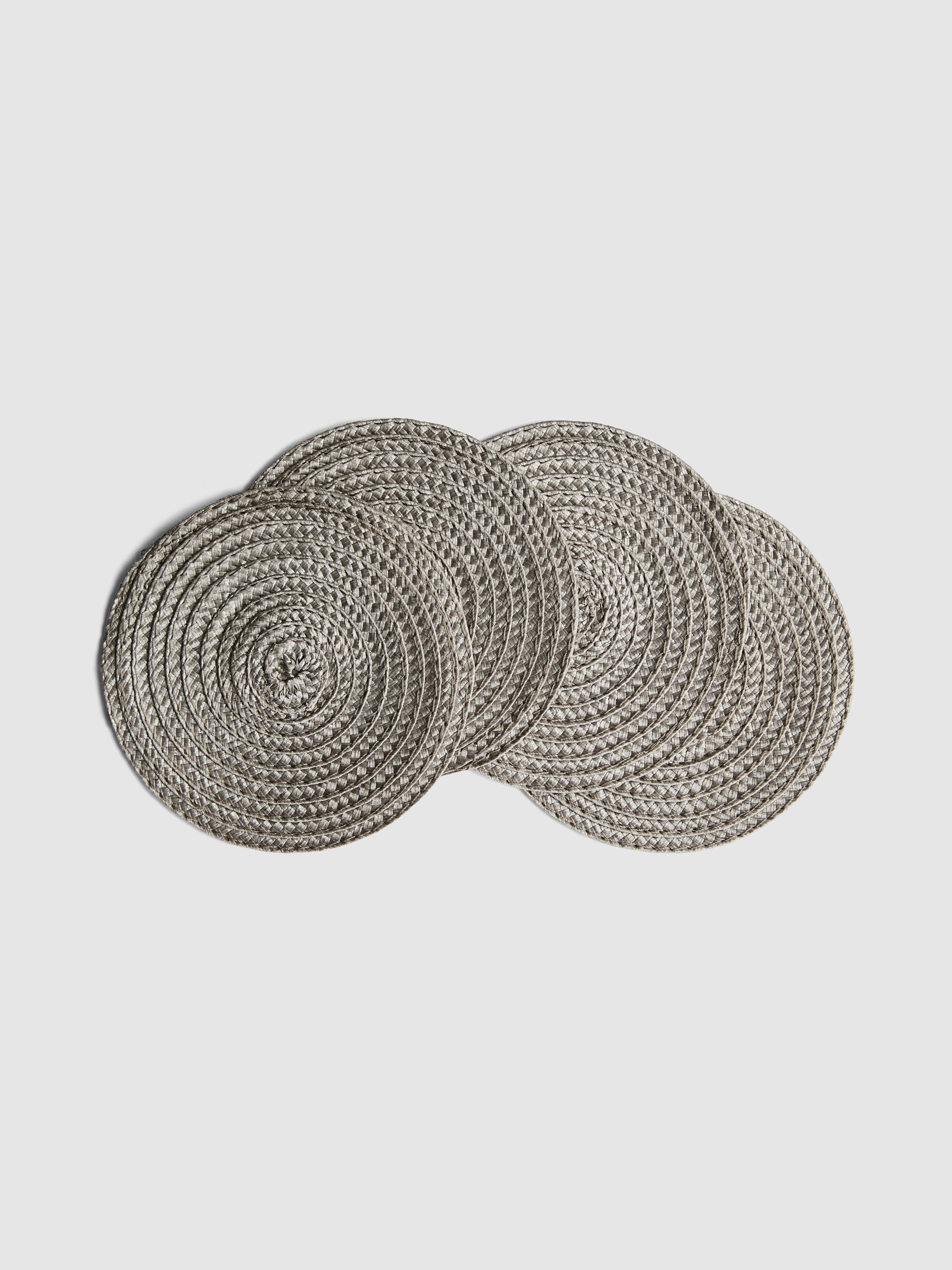 4 textilní podtácky Šedá