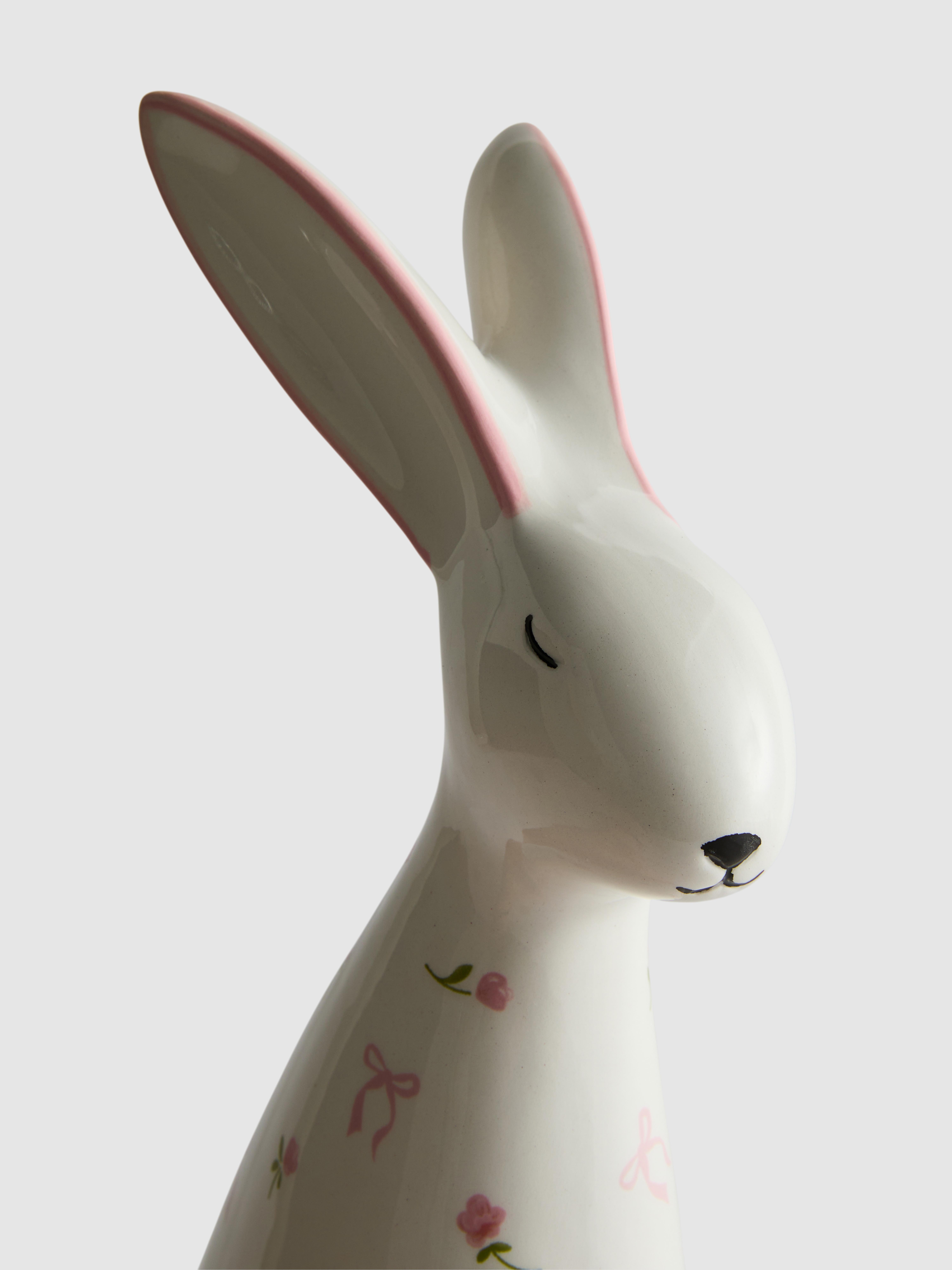 Large Ceramic Rabbit Ornament