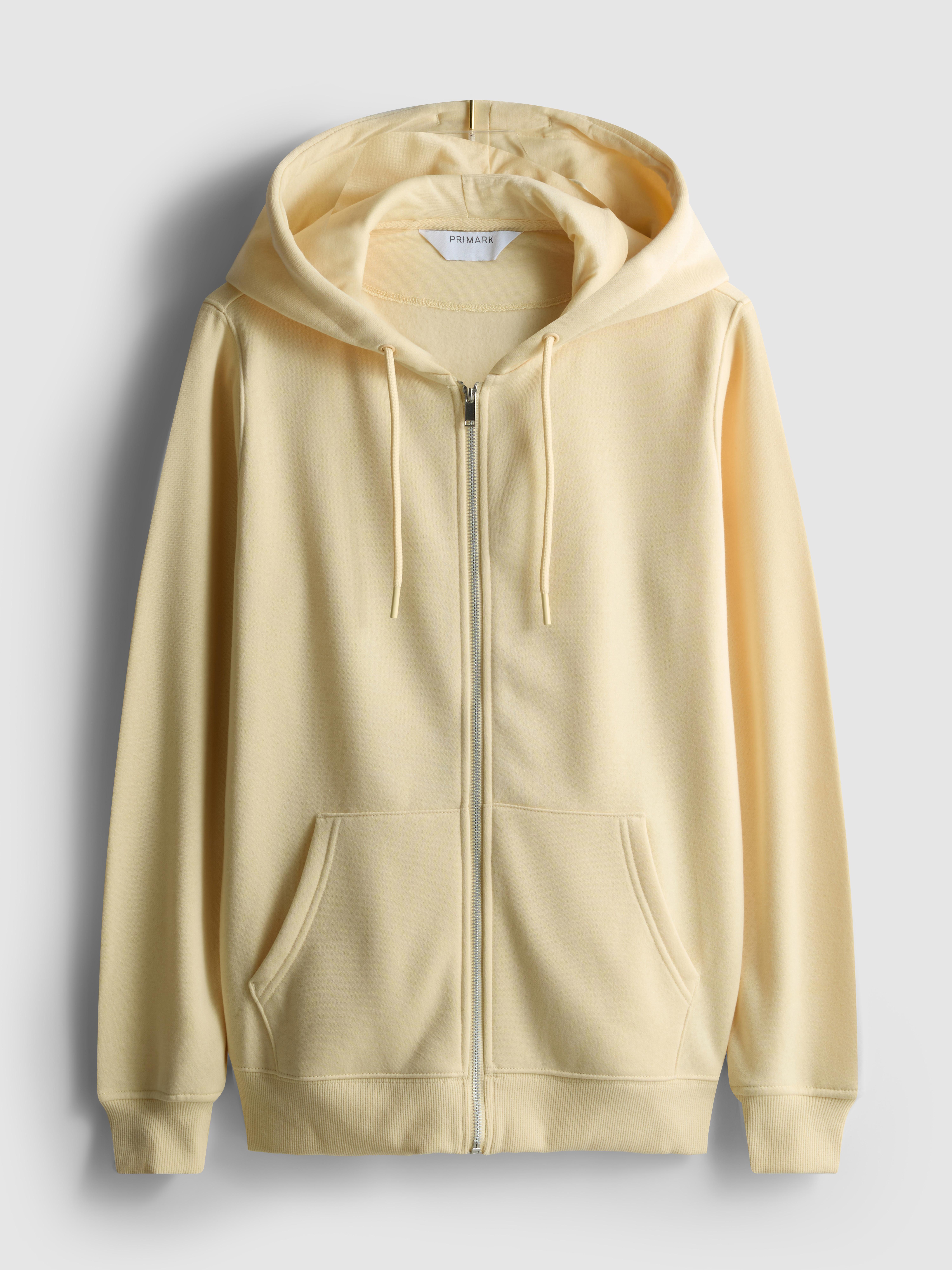 Women's Yellow Essential Zip-Through Hoodie