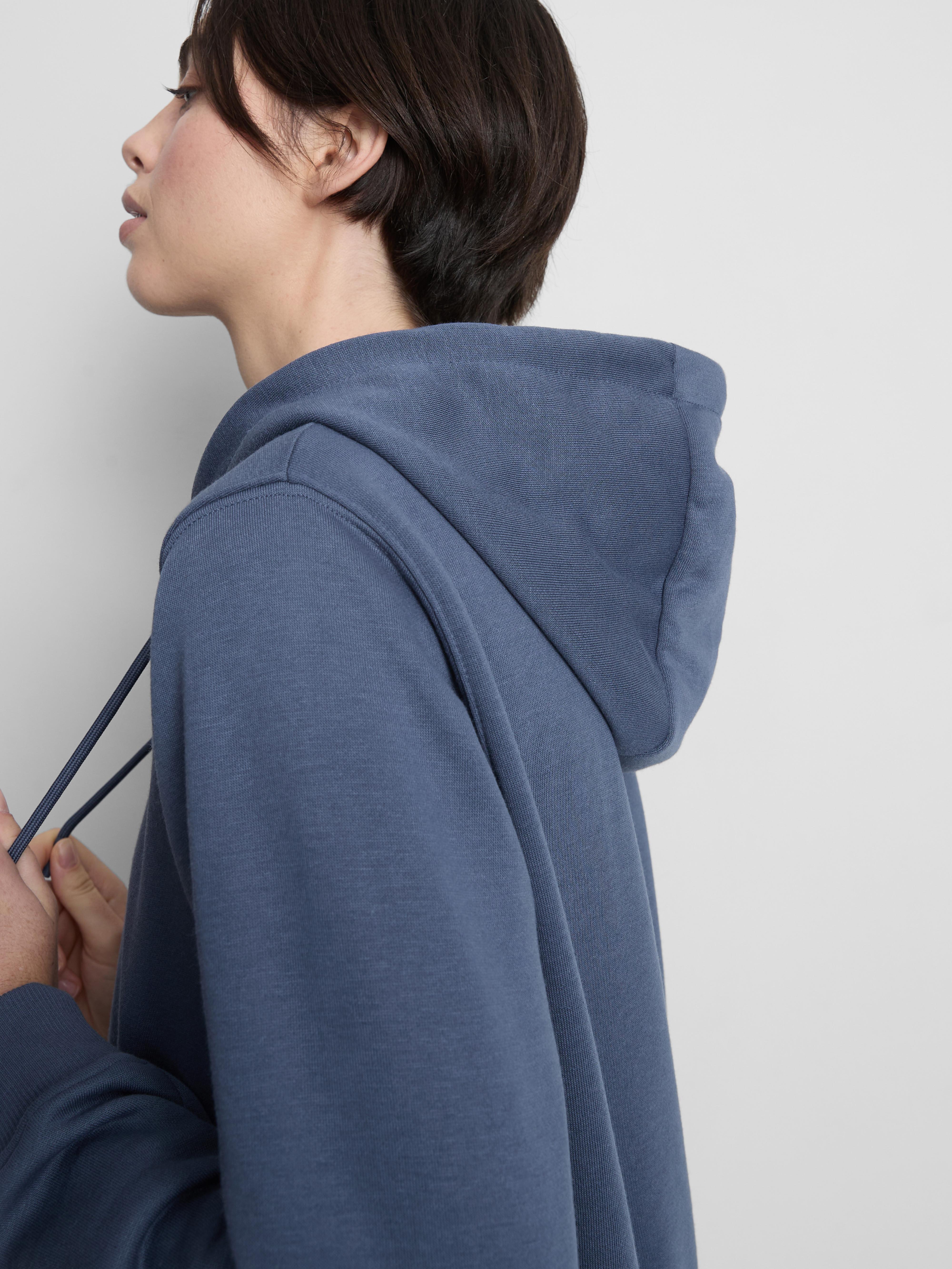 Women's Dark Blue Essential Zip-Through Hoodie