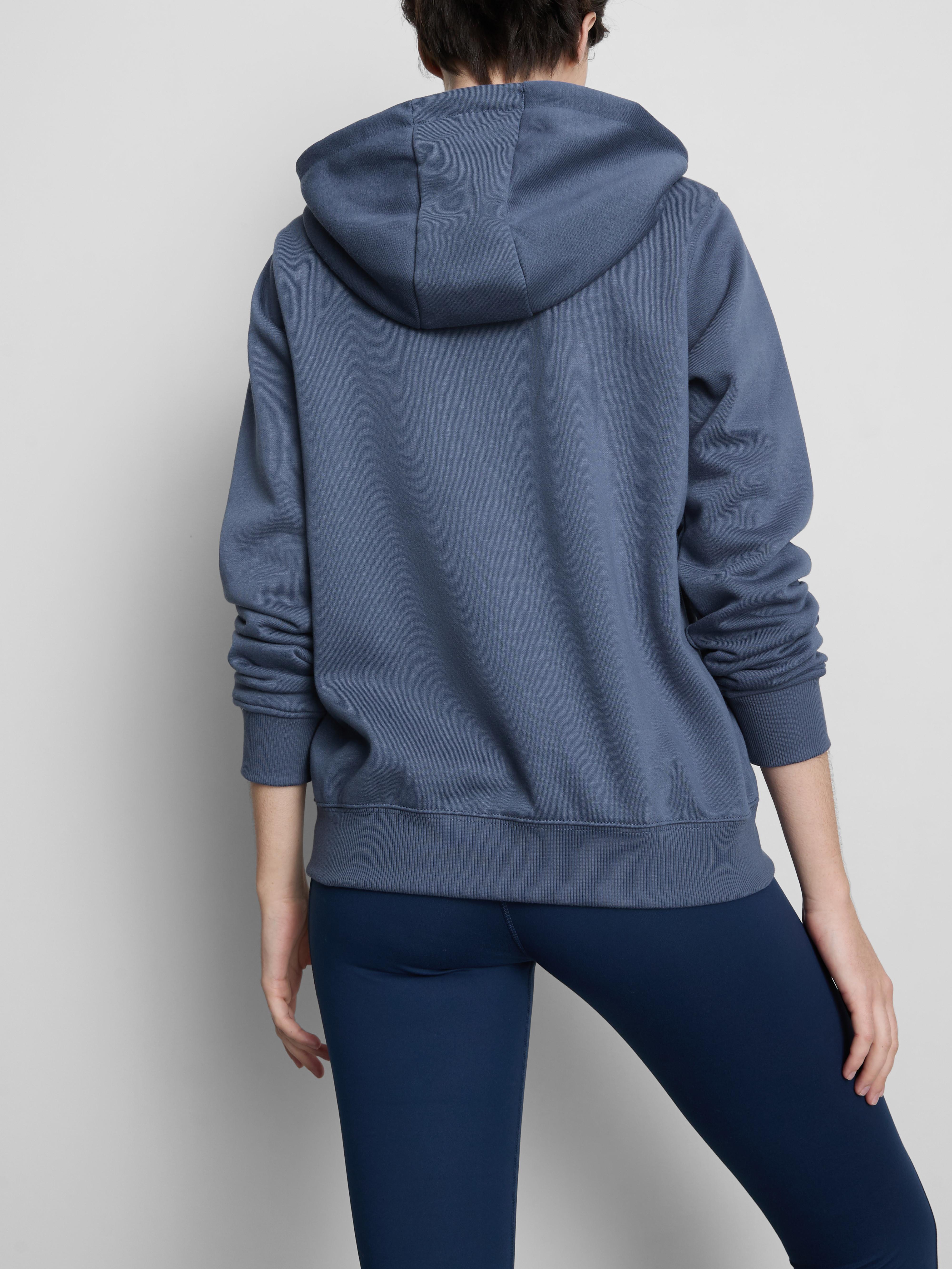 Women's Dark Blue Essential Zip-Through Hoodie