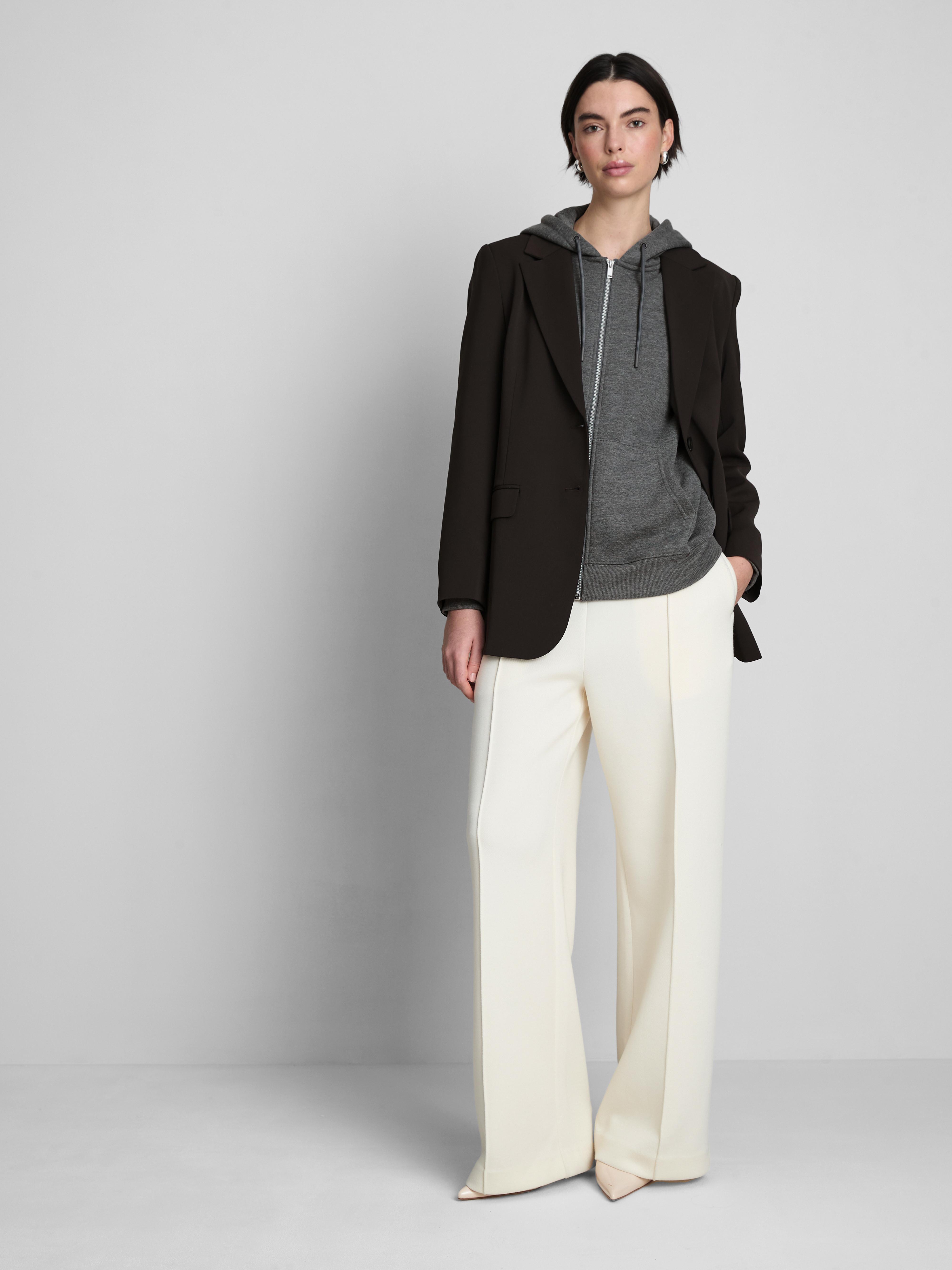 Women's Charcoal Heather Essential Zip-Through Hoodie