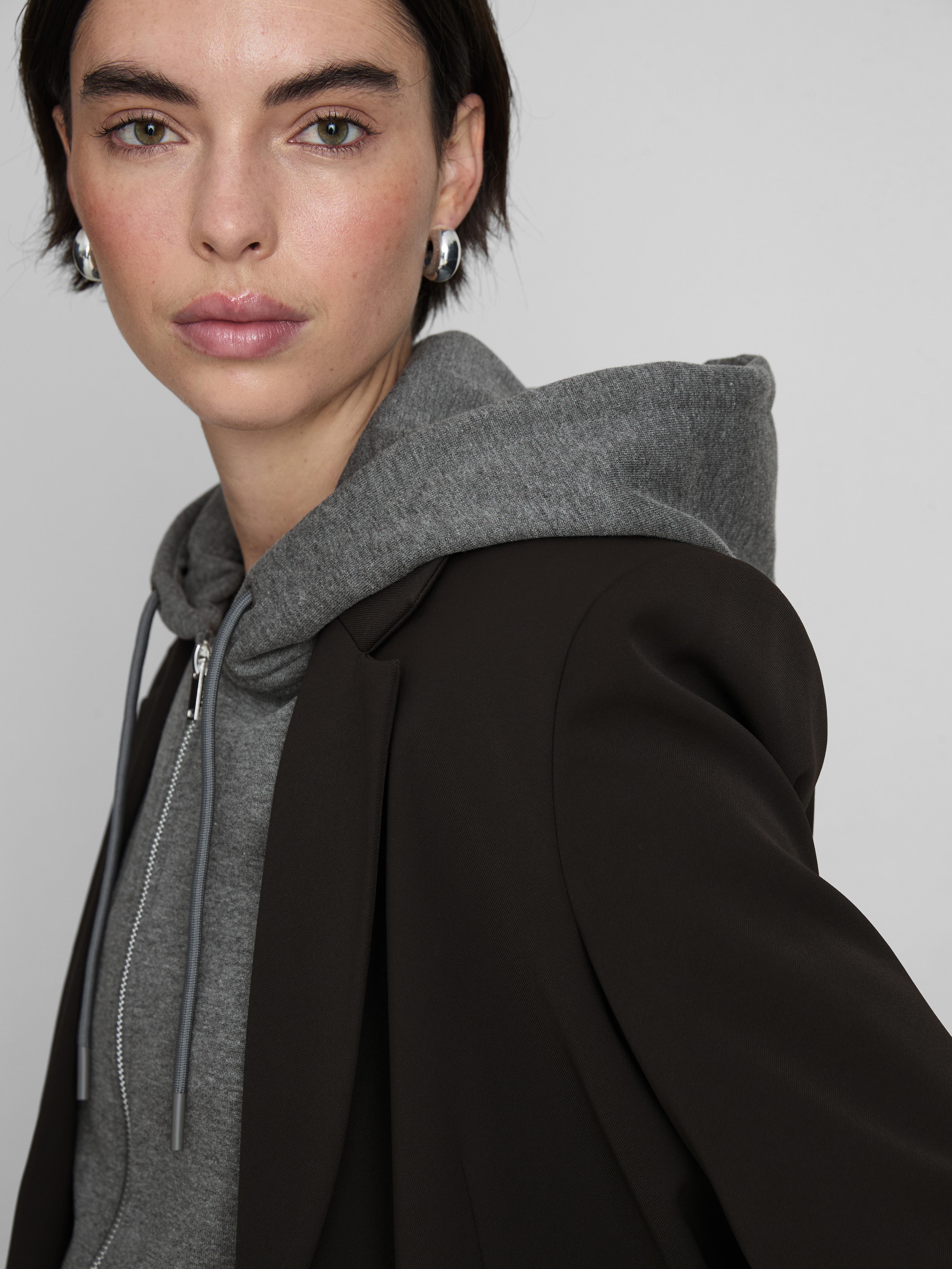 Women's Charcoal Heather Essential Zip-Through Hoodie