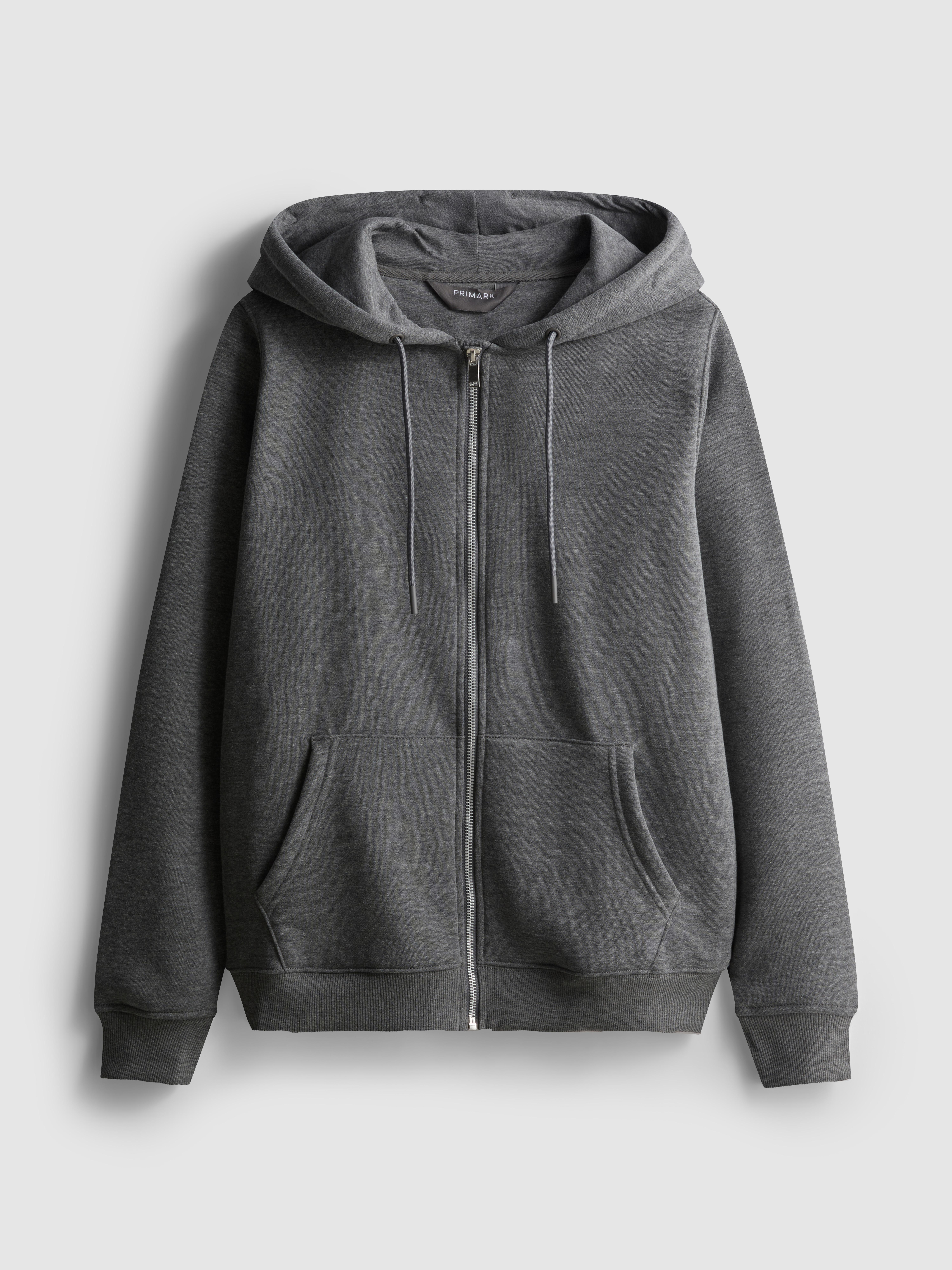 Women's Charcoal Heather Essential Zip-Through Hoodie