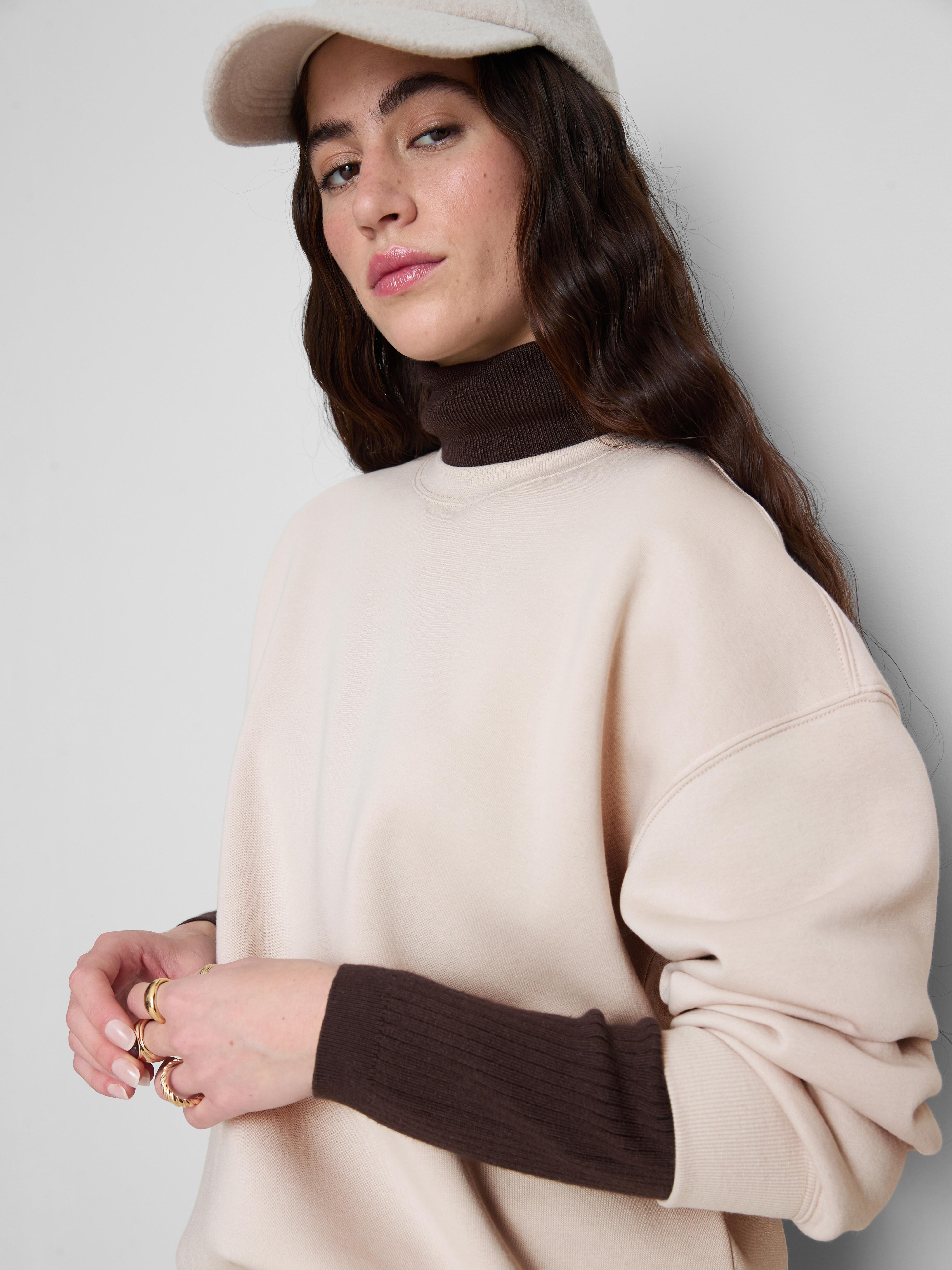 Women's Taupe Essential Active Sweatshirt