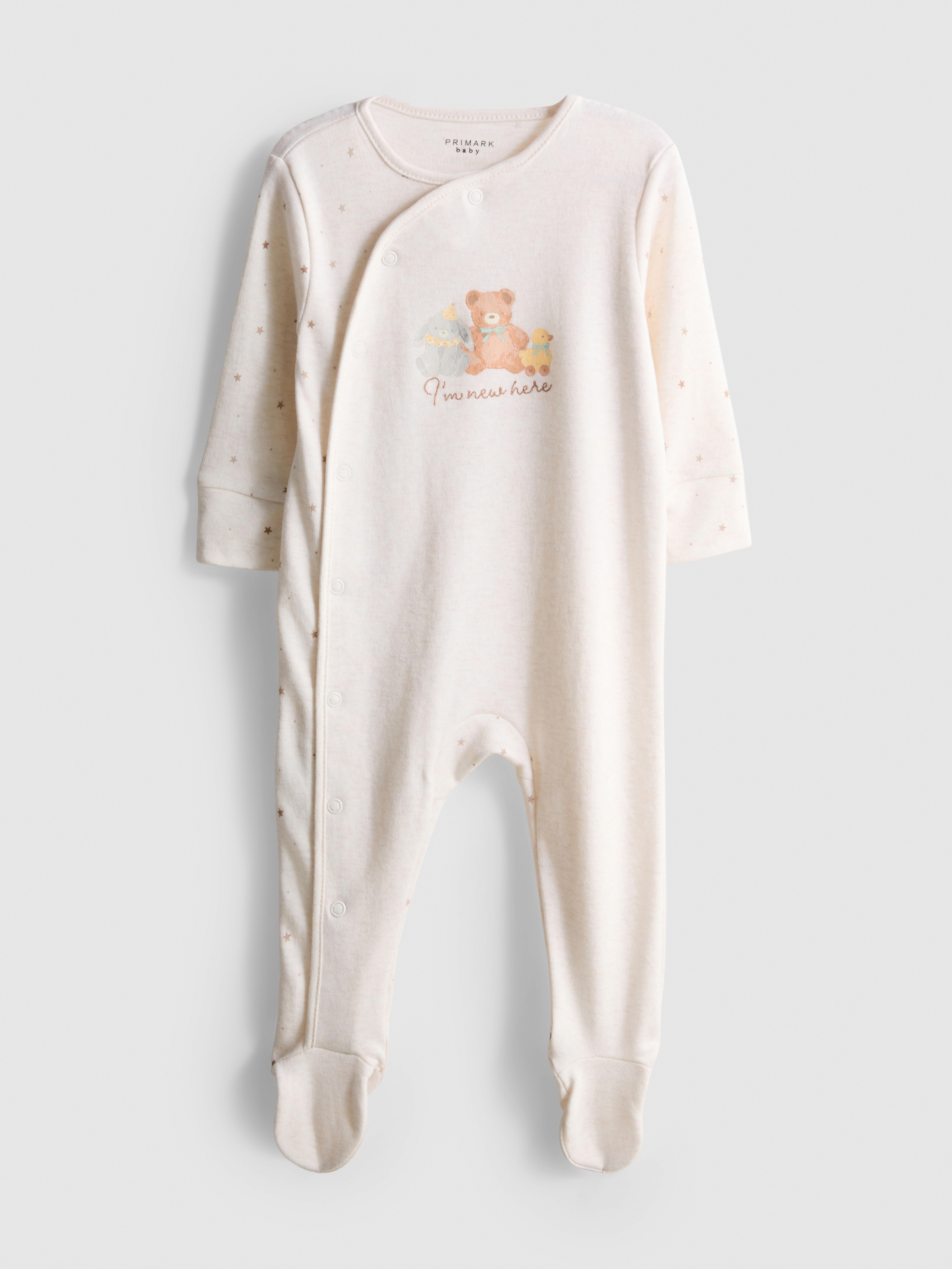 0-24mths | I’m New Here Wrap Sleepsuit