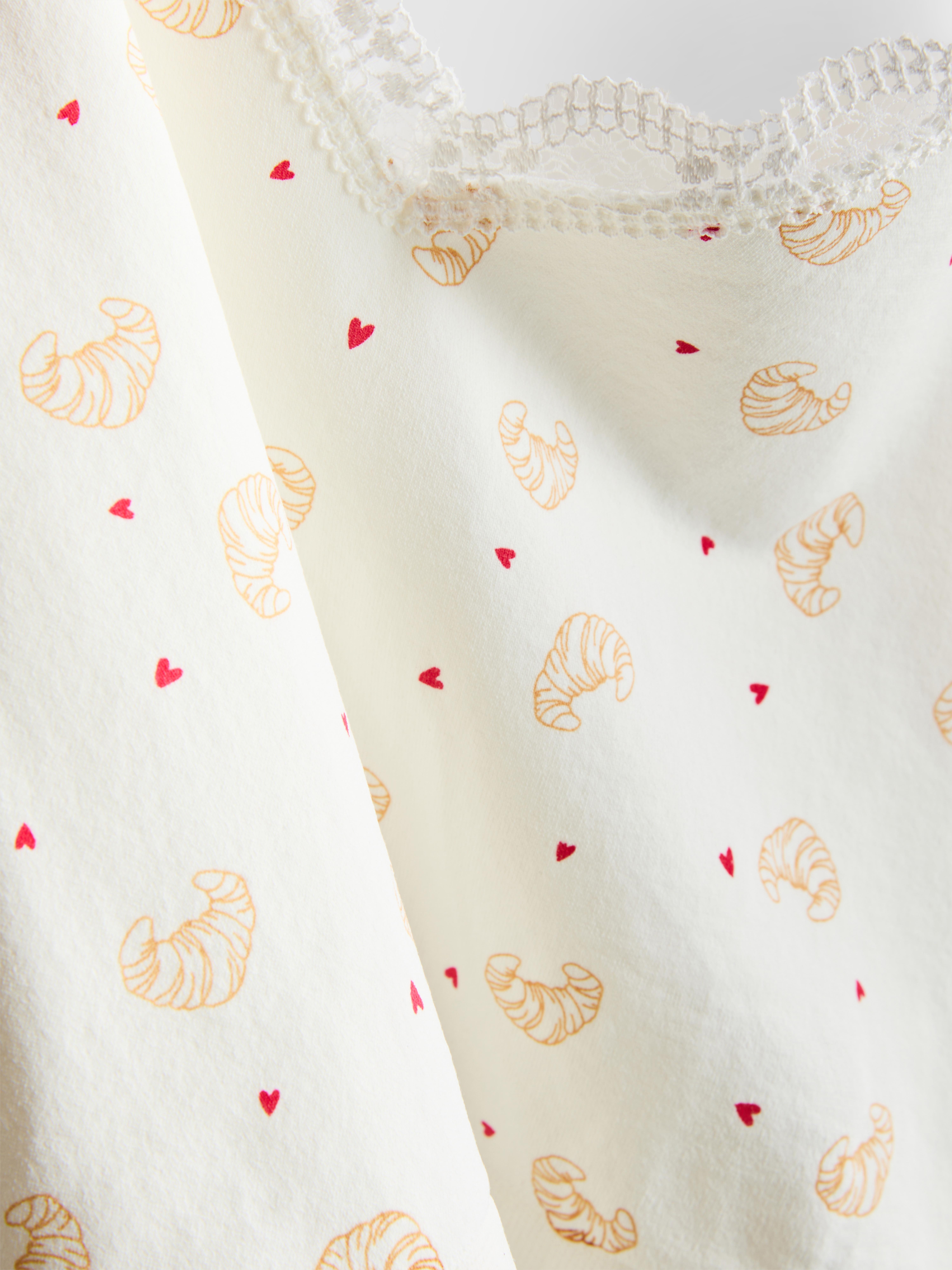 Seamless Printed Cropped Pyjama Cami