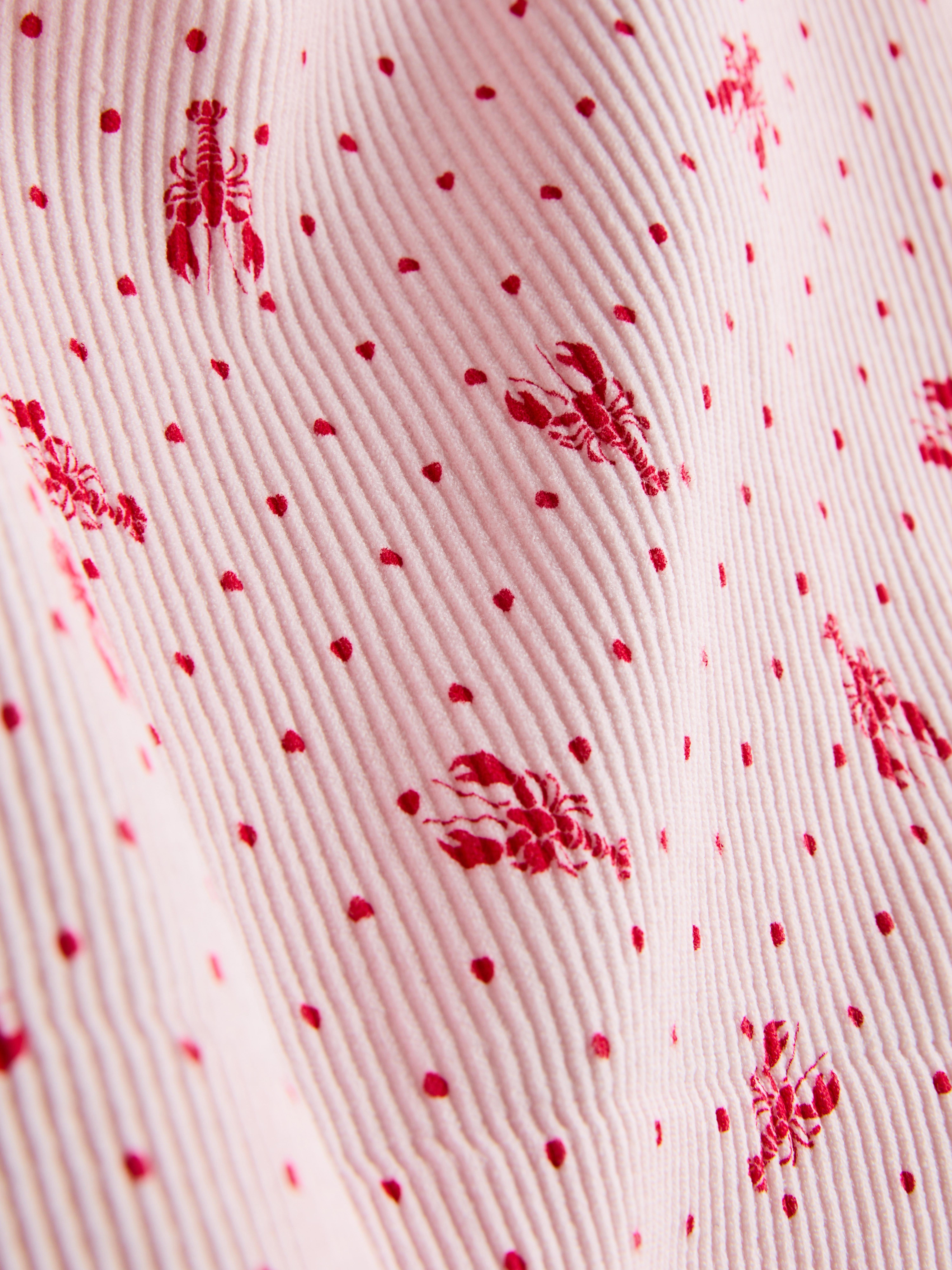Seamless Printed Cropped Pajama Cami