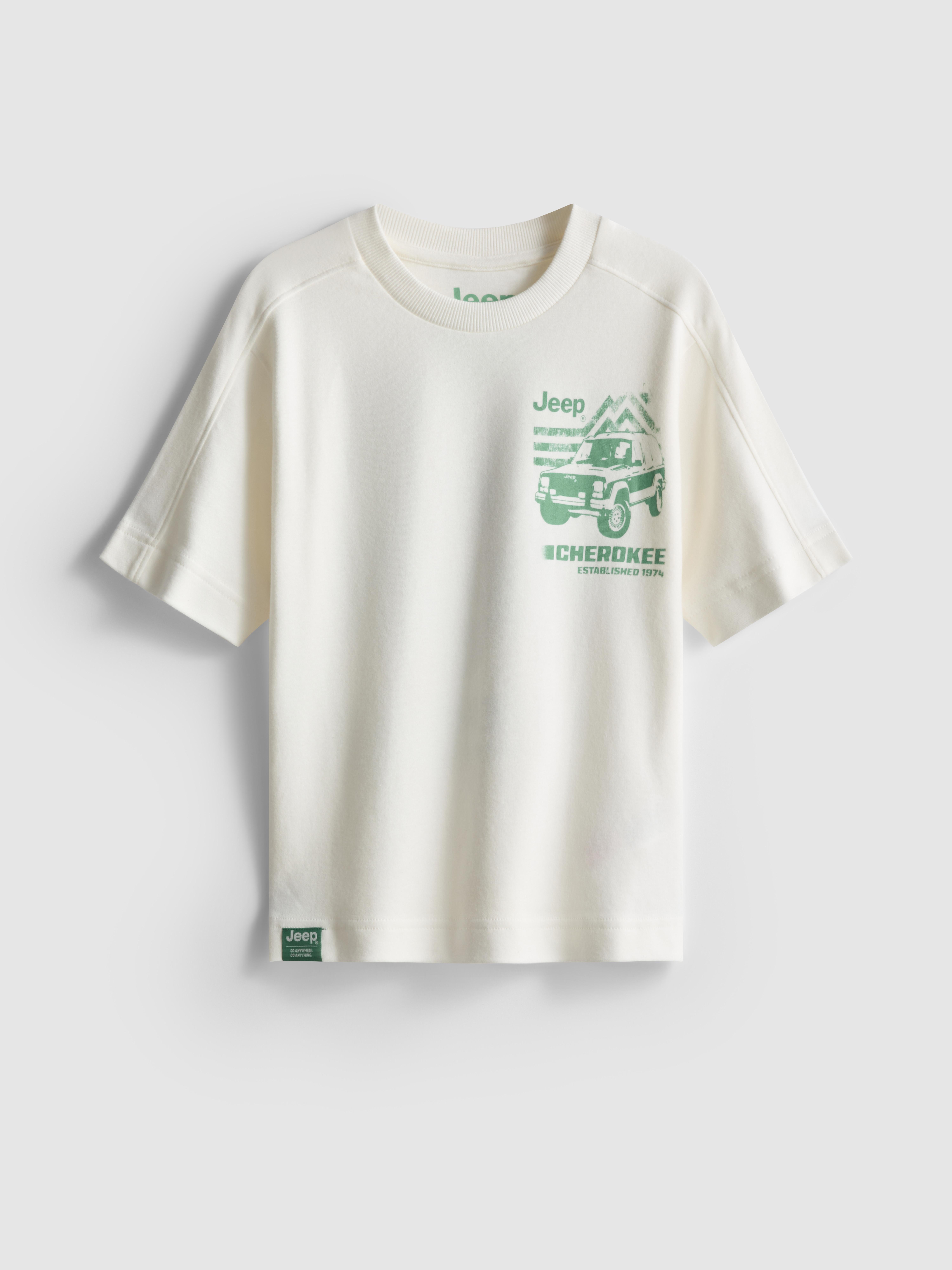 Boys Ivory 1.5-8yrs | Jeep Graphic T-Shirt
