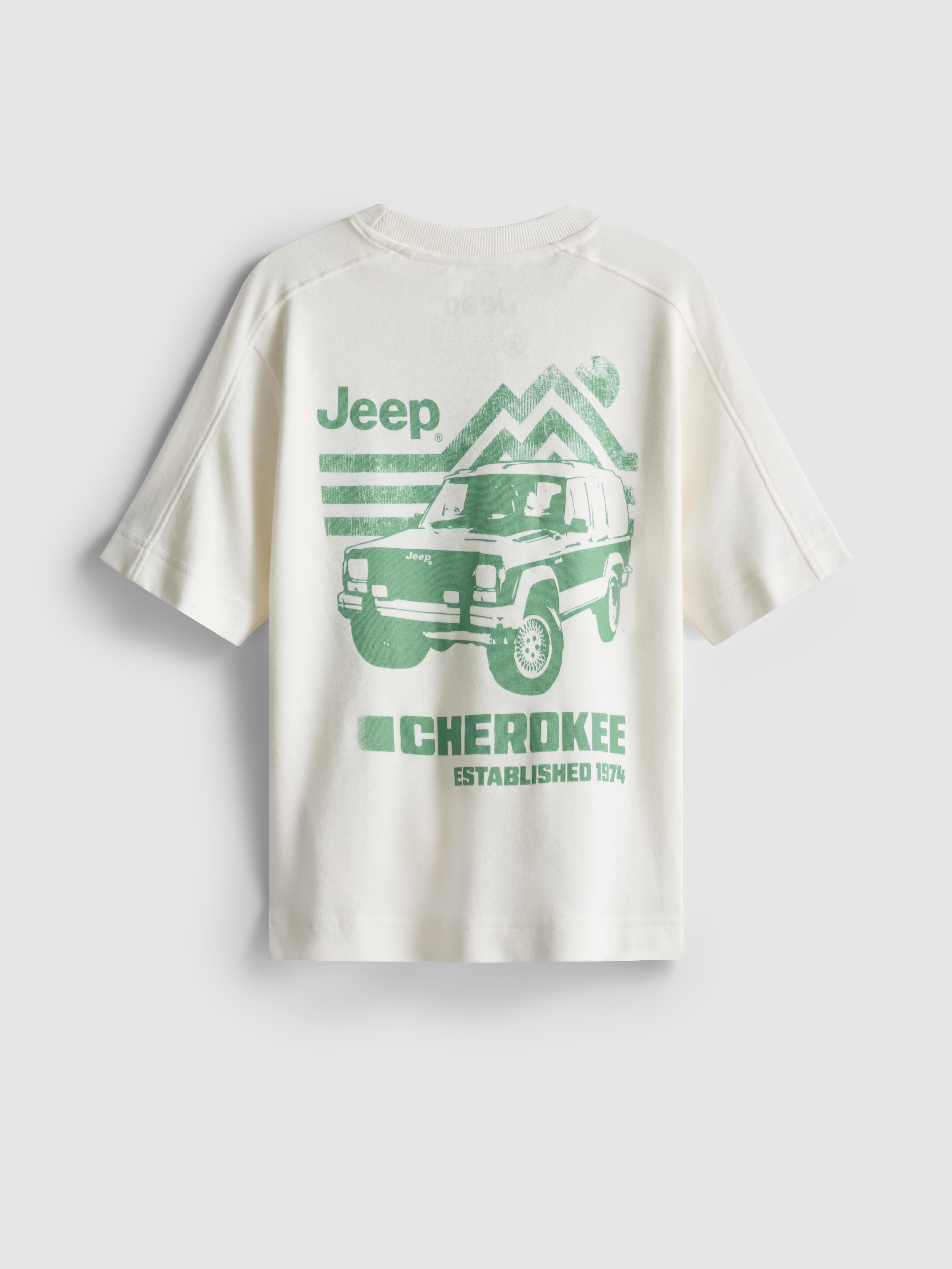 Boys Ivory 1.5-8yrs | Jeep Graphic T-Shirt