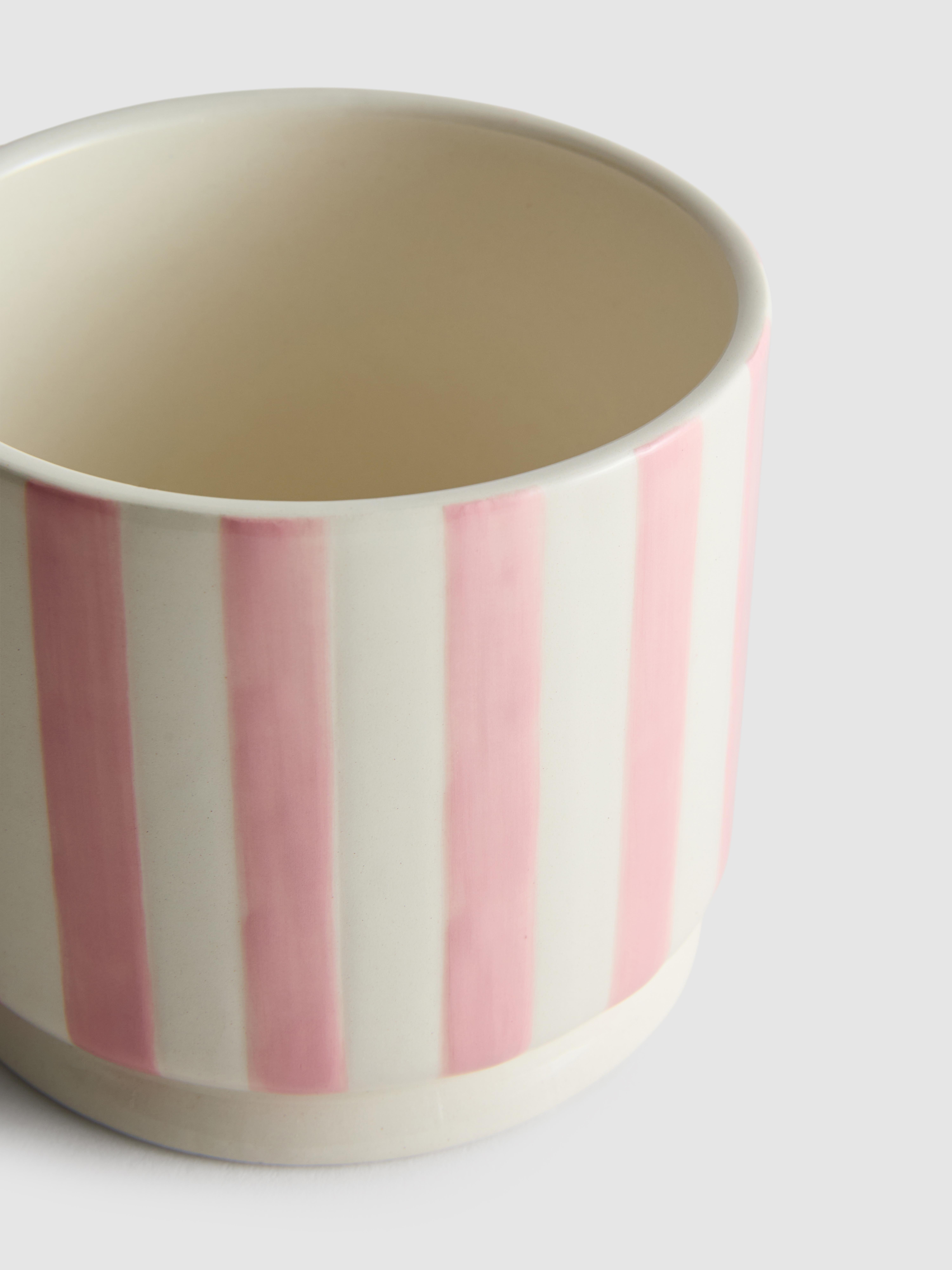 Vaso per piante a righe piccolo