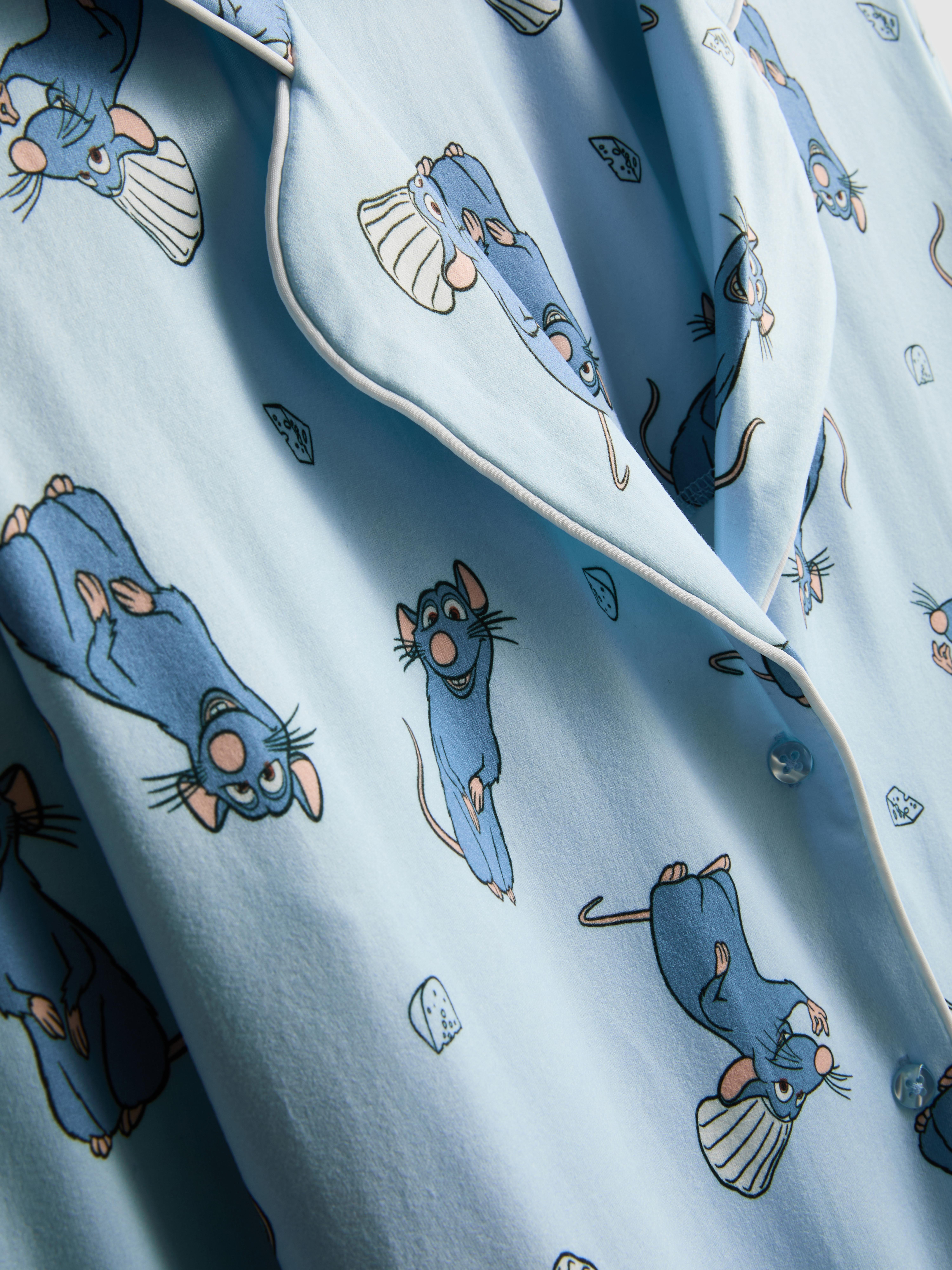 Women's Light Blue Disney Pixar’s Ratatouille Boyfriend Pajamas