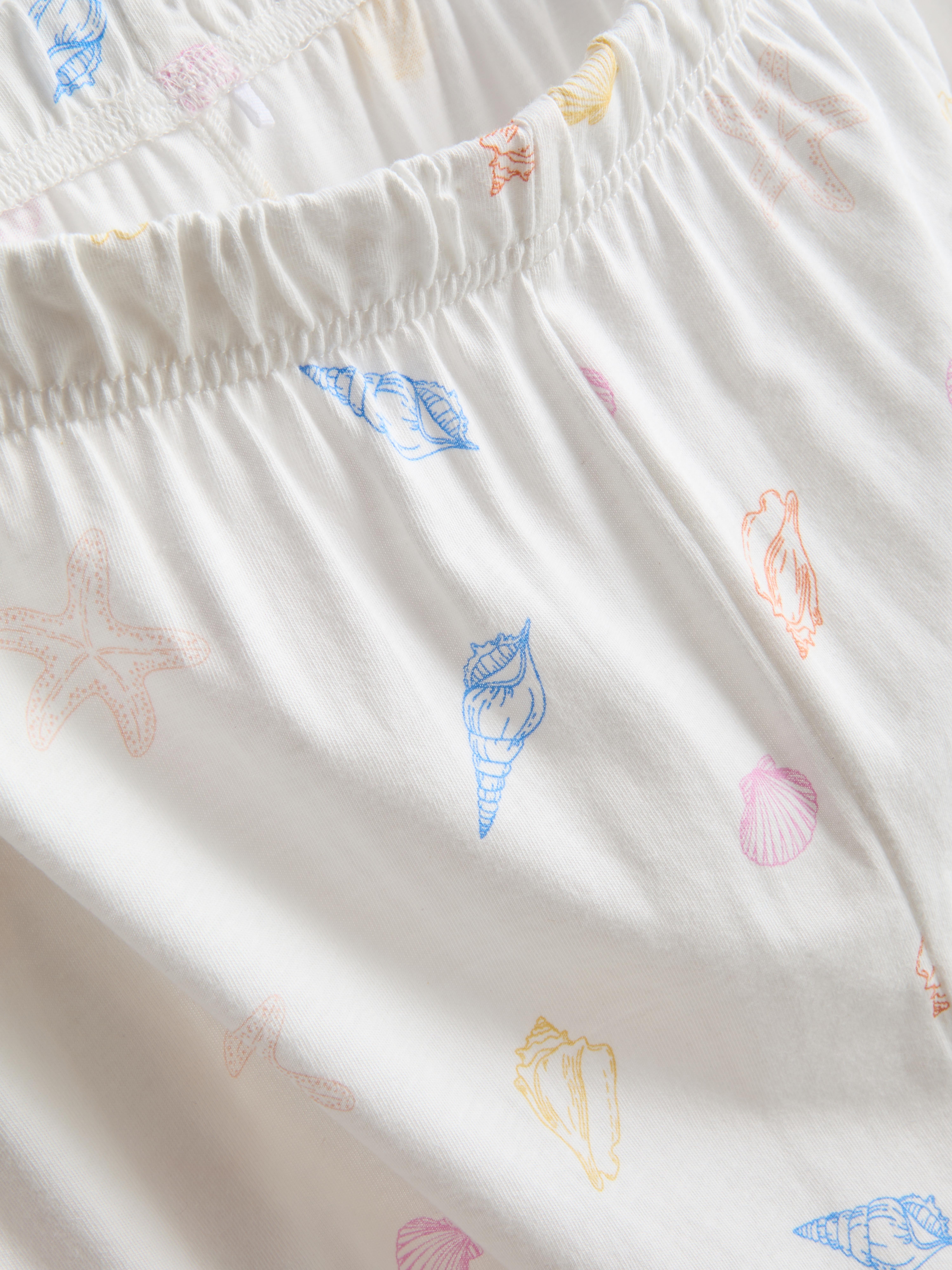 Pijama estampado conchas algodão