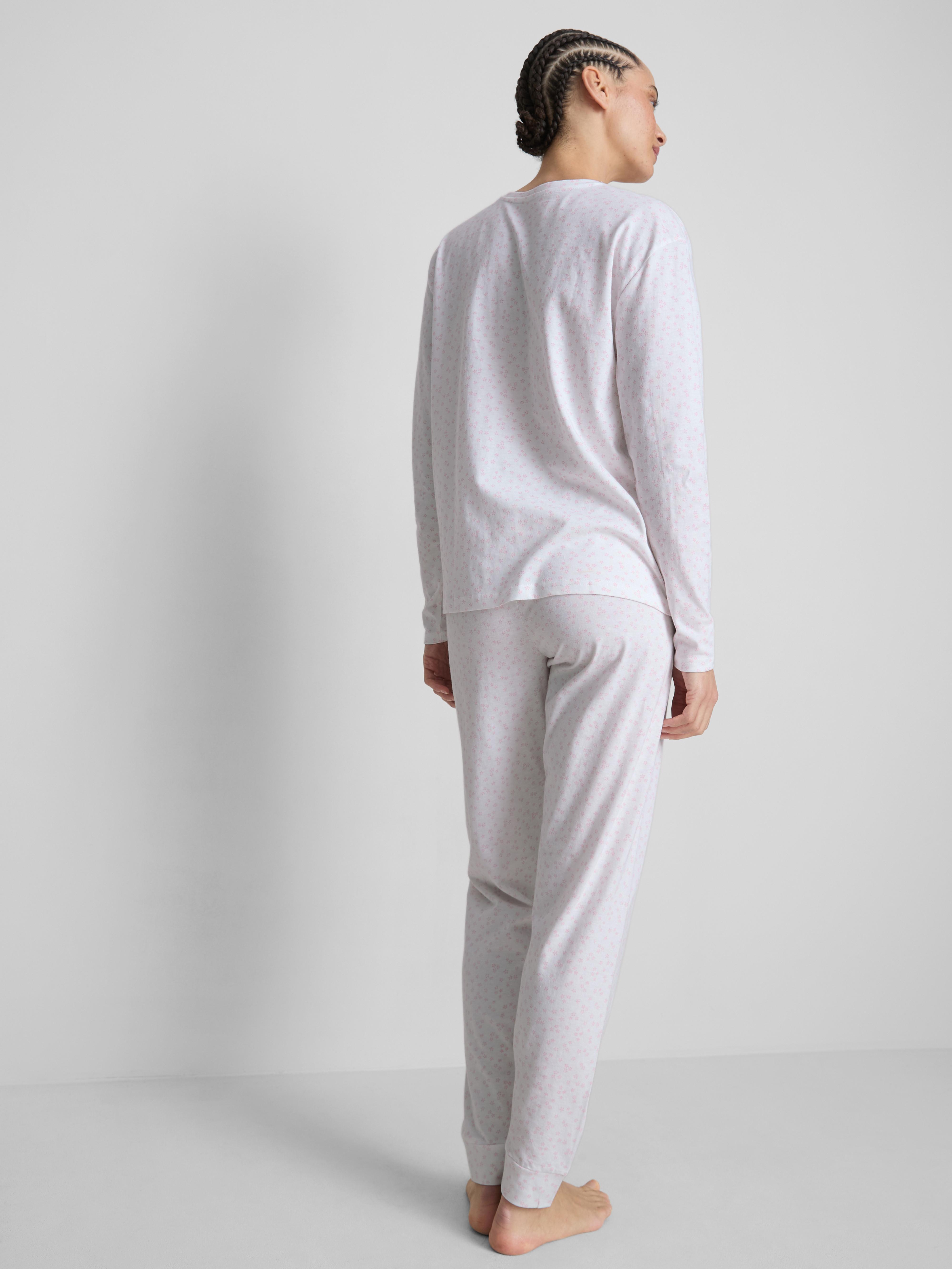 Katoenen pyjama met stippenprint