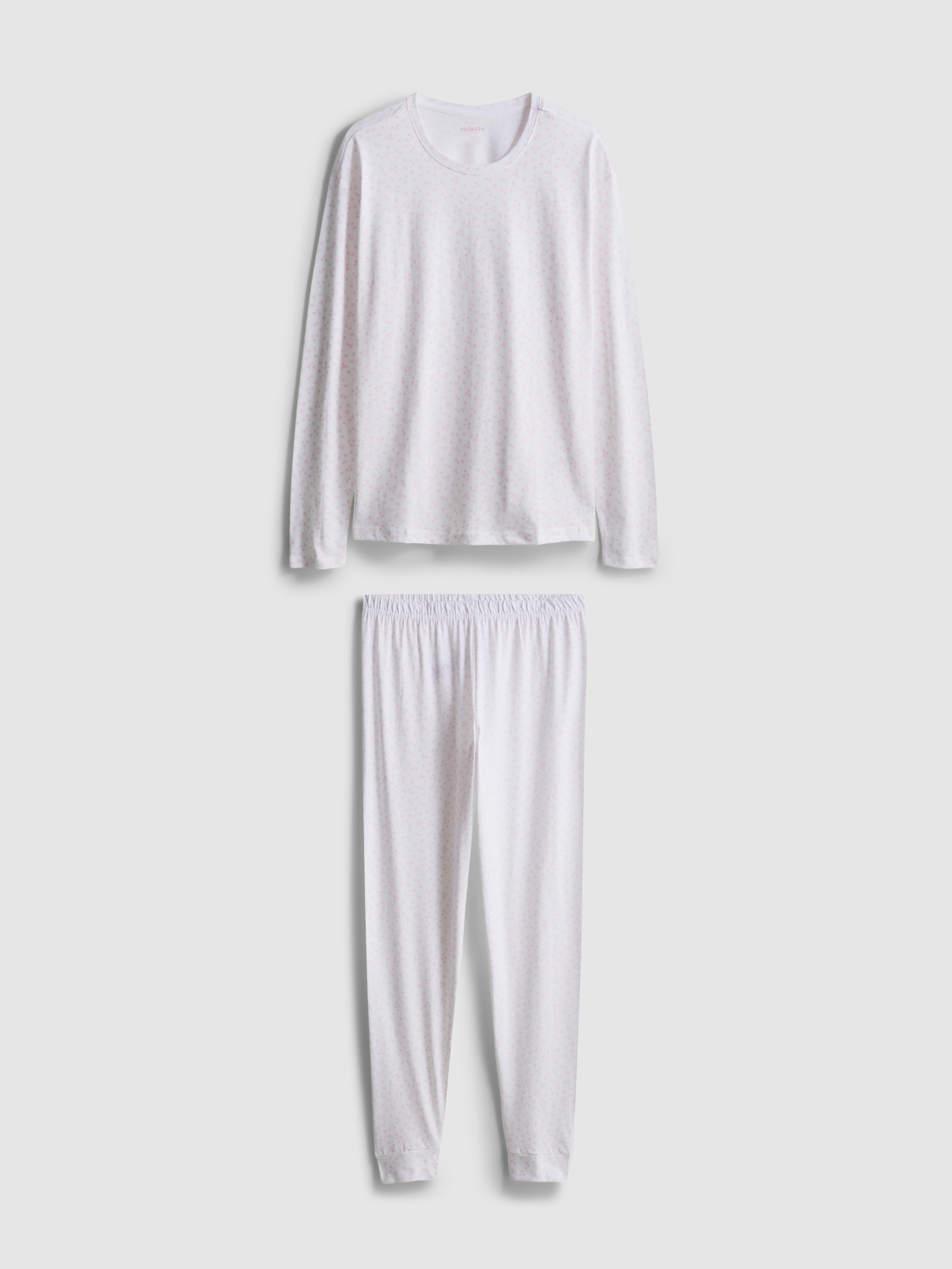 Katoenen pyjama met stippenprint