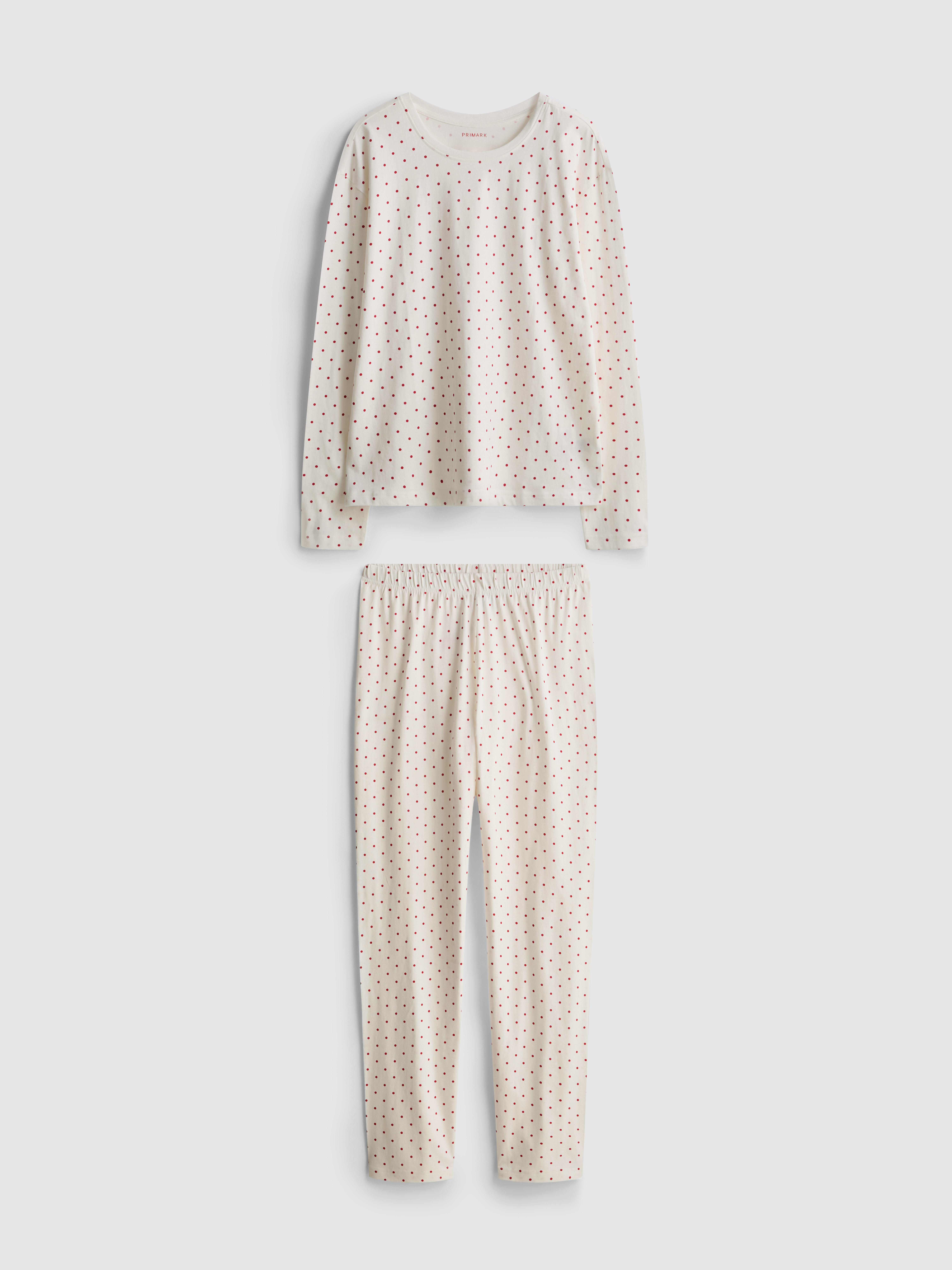 Cotton Polka Dot Printed Pajamas