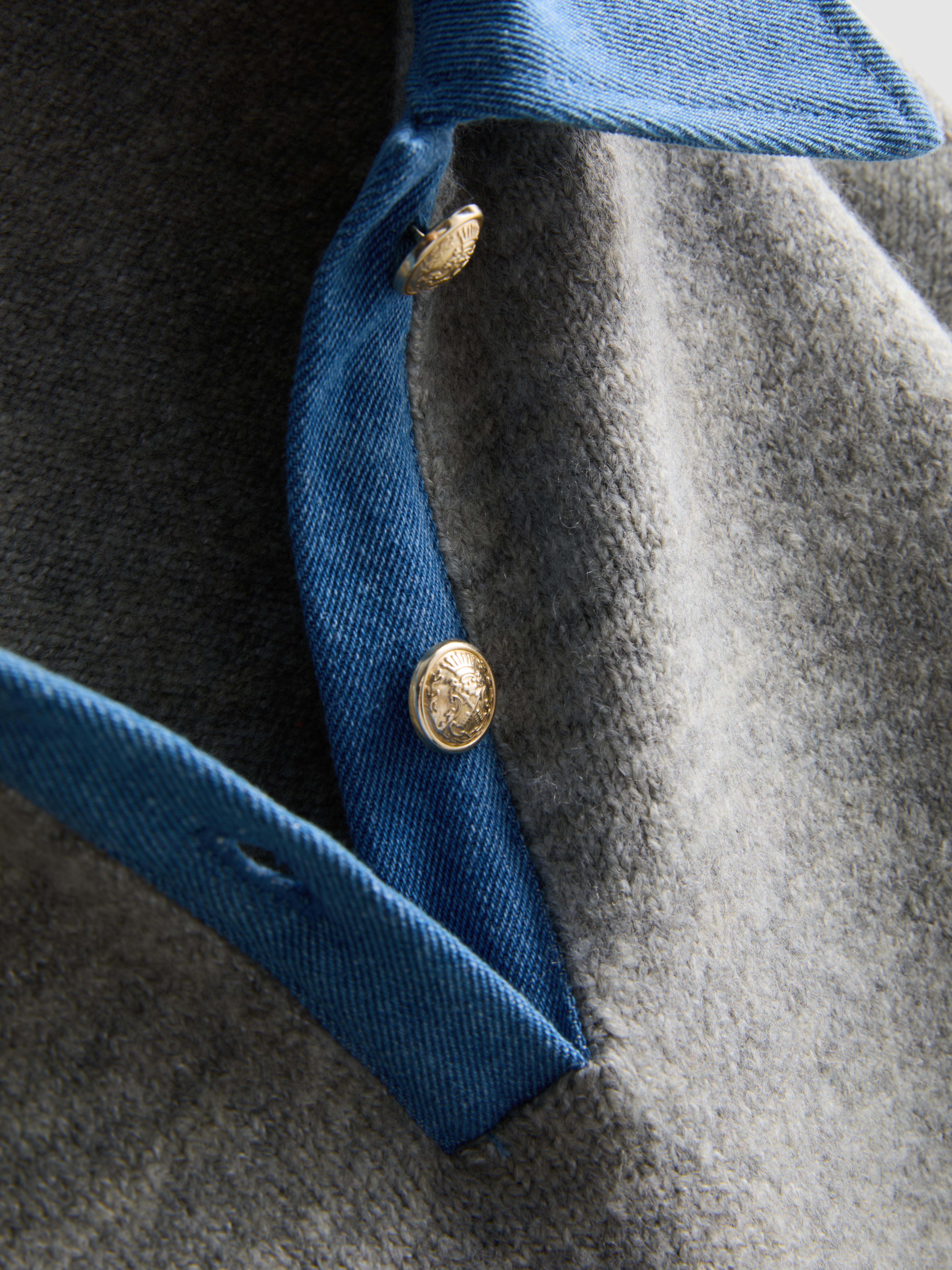 Denim Collared Sweater