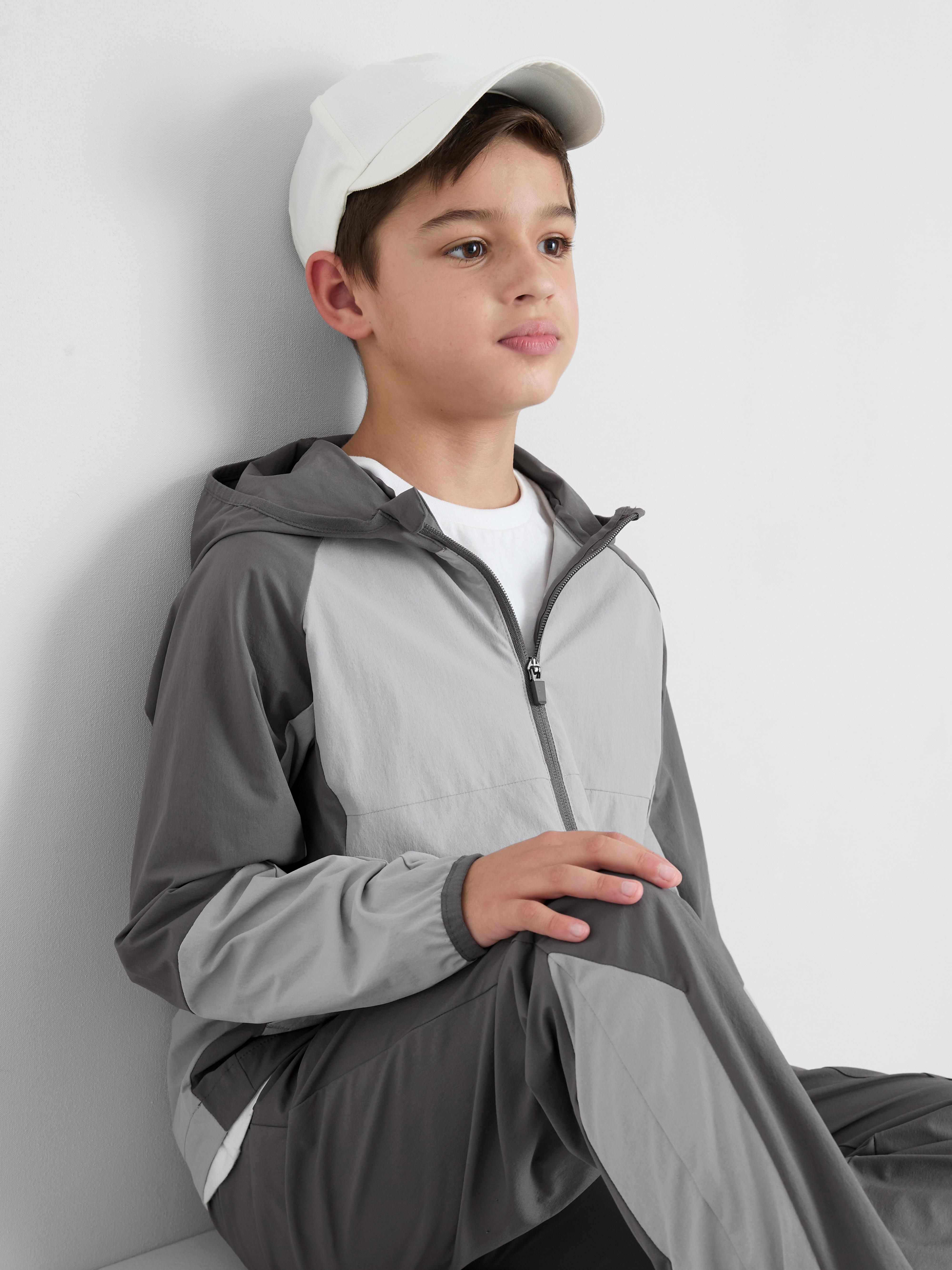 Boys Charcoal 7-15yrs | Zip-Up Sports Jacket