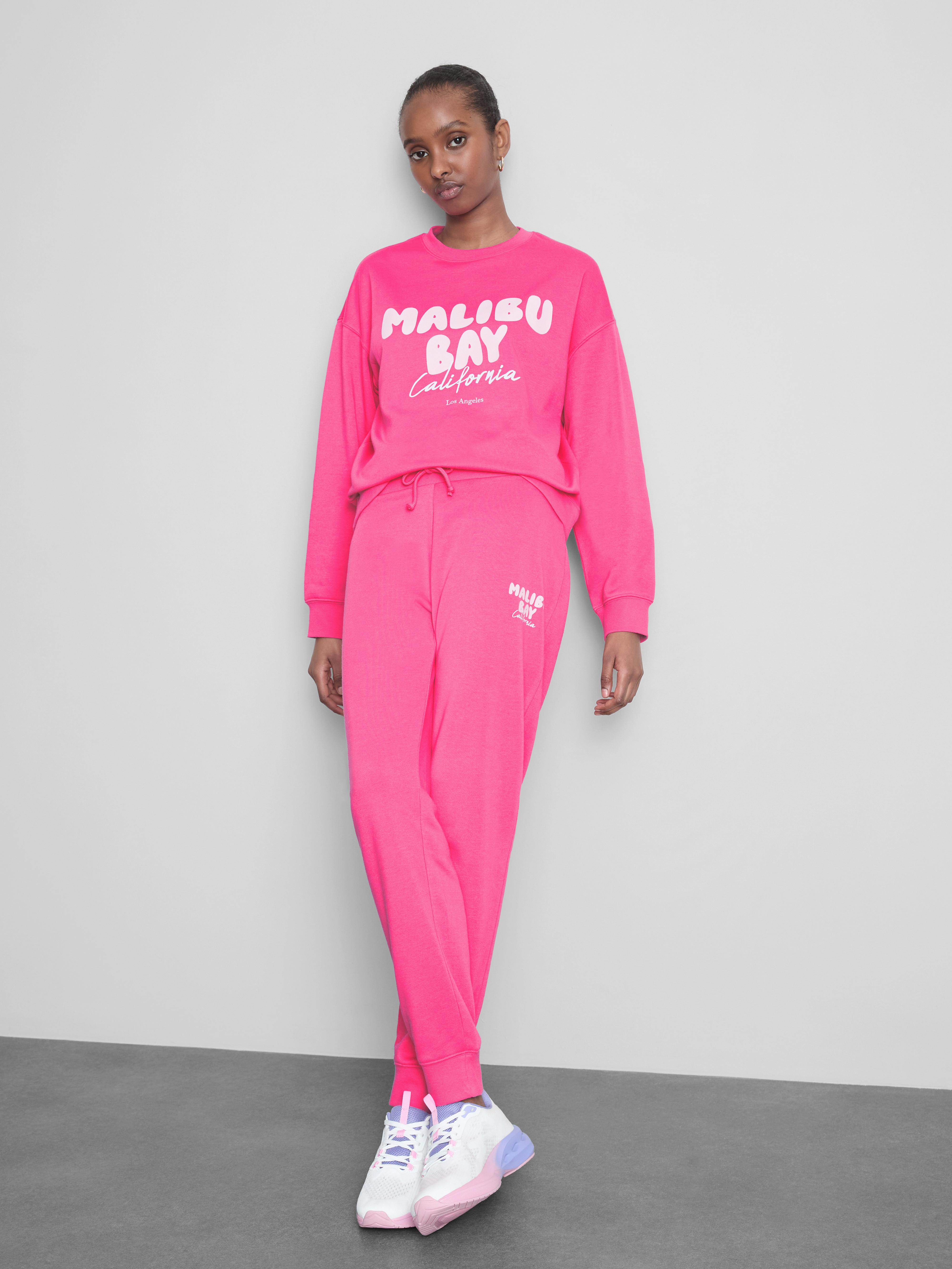 Cotton Blend Printed Skinny Joggers