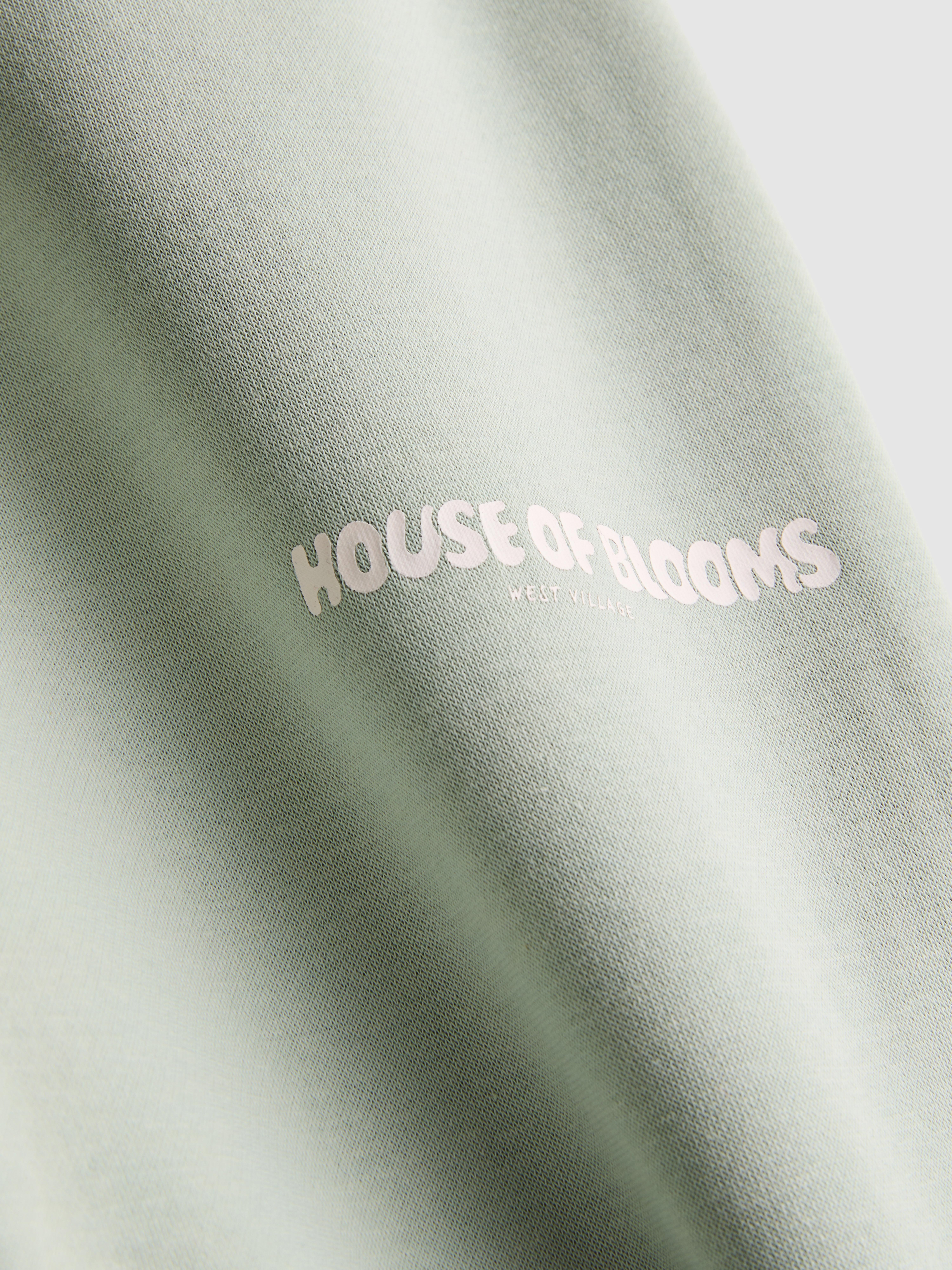 Women's Light Green Cotton Blend Printed Skinny Joggers