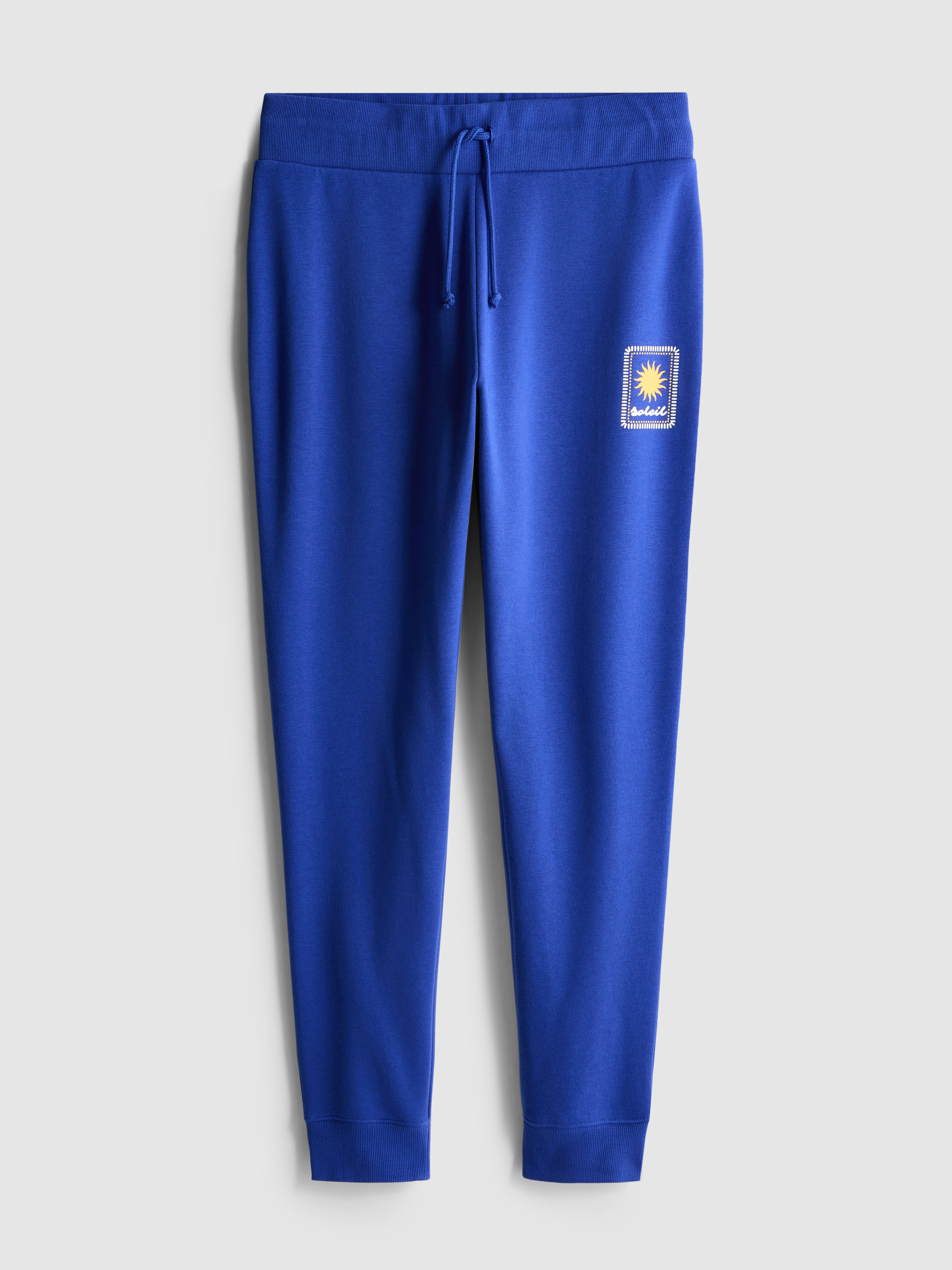 Cotton Blend Printed Skinny Joggers