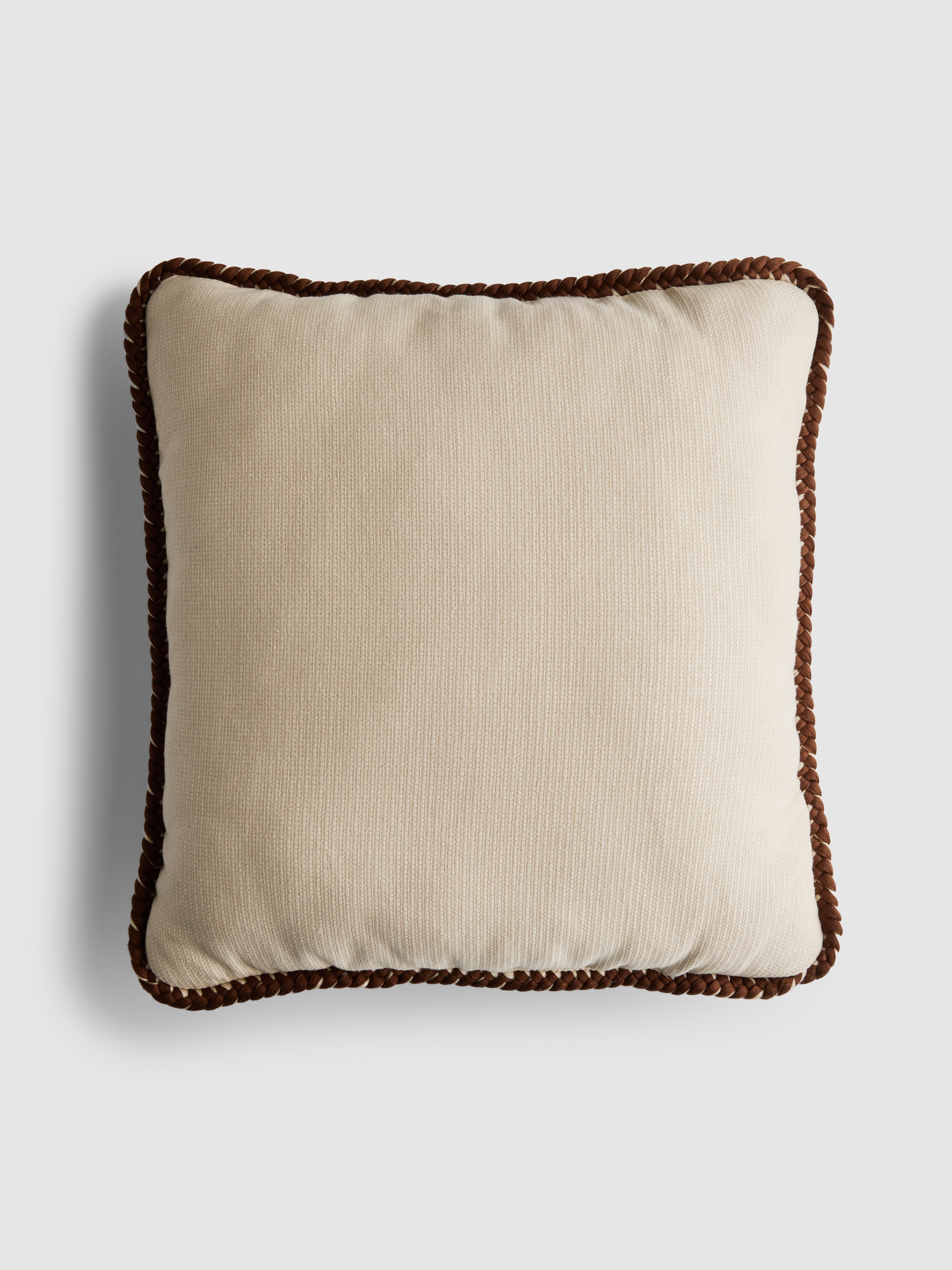 Woven Edge Square Scatter Cushion