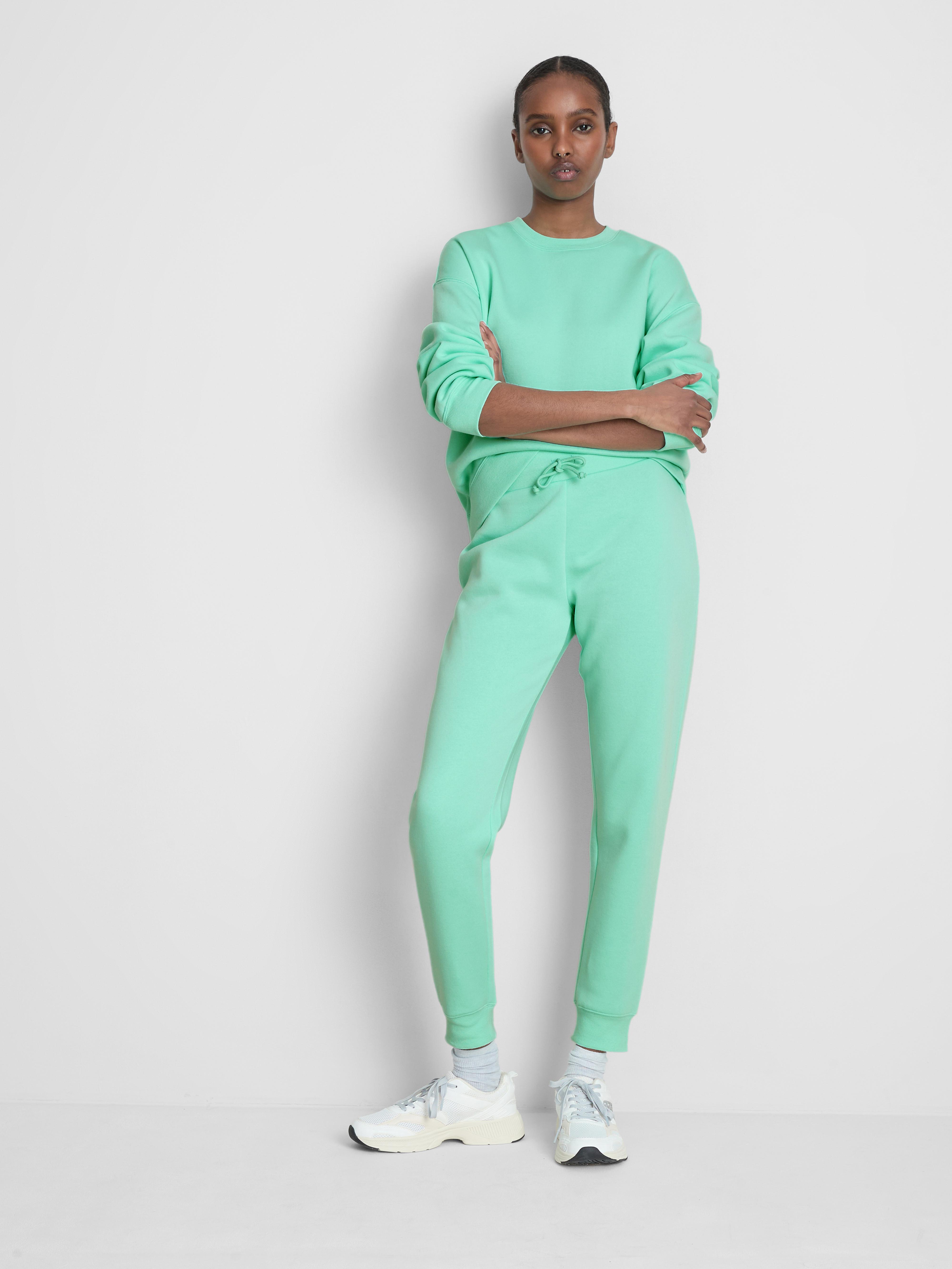 Cuffed Skinny Joggers Aqua