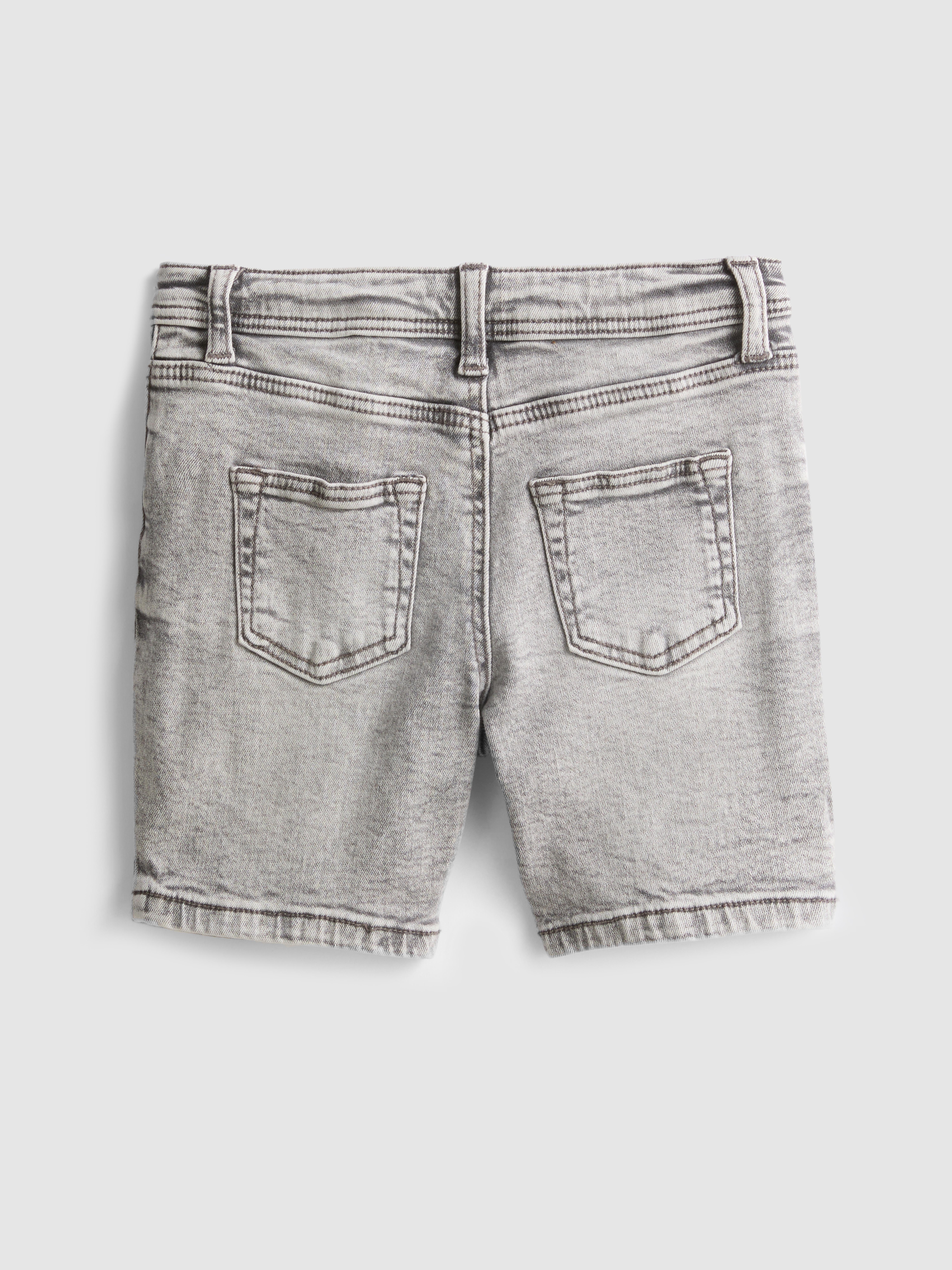 Boys Gray 1.5-7yrs | Straight-Leg Denim Shorts | Primark