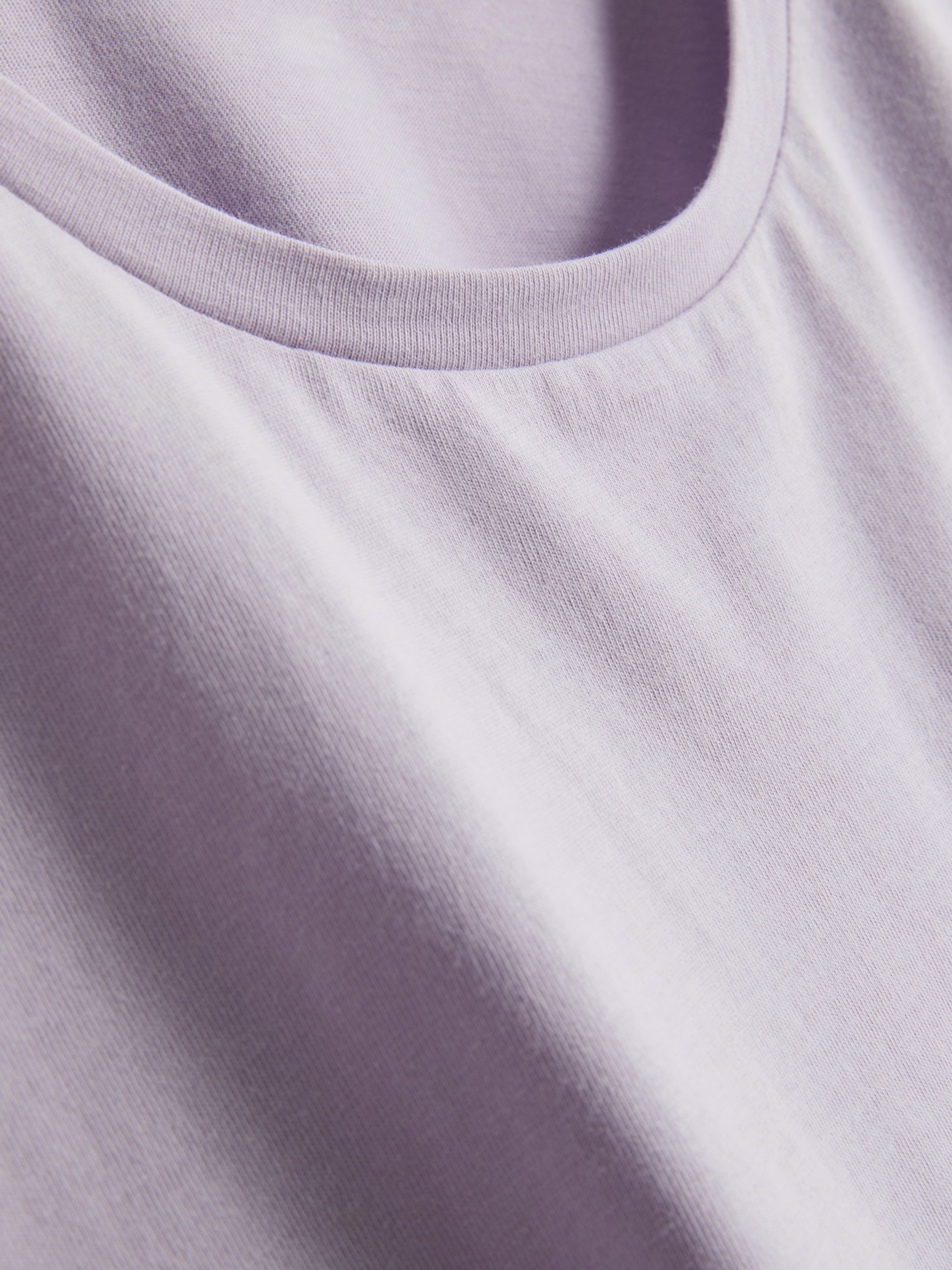 Cotton Crew Neck Printed Pajamas