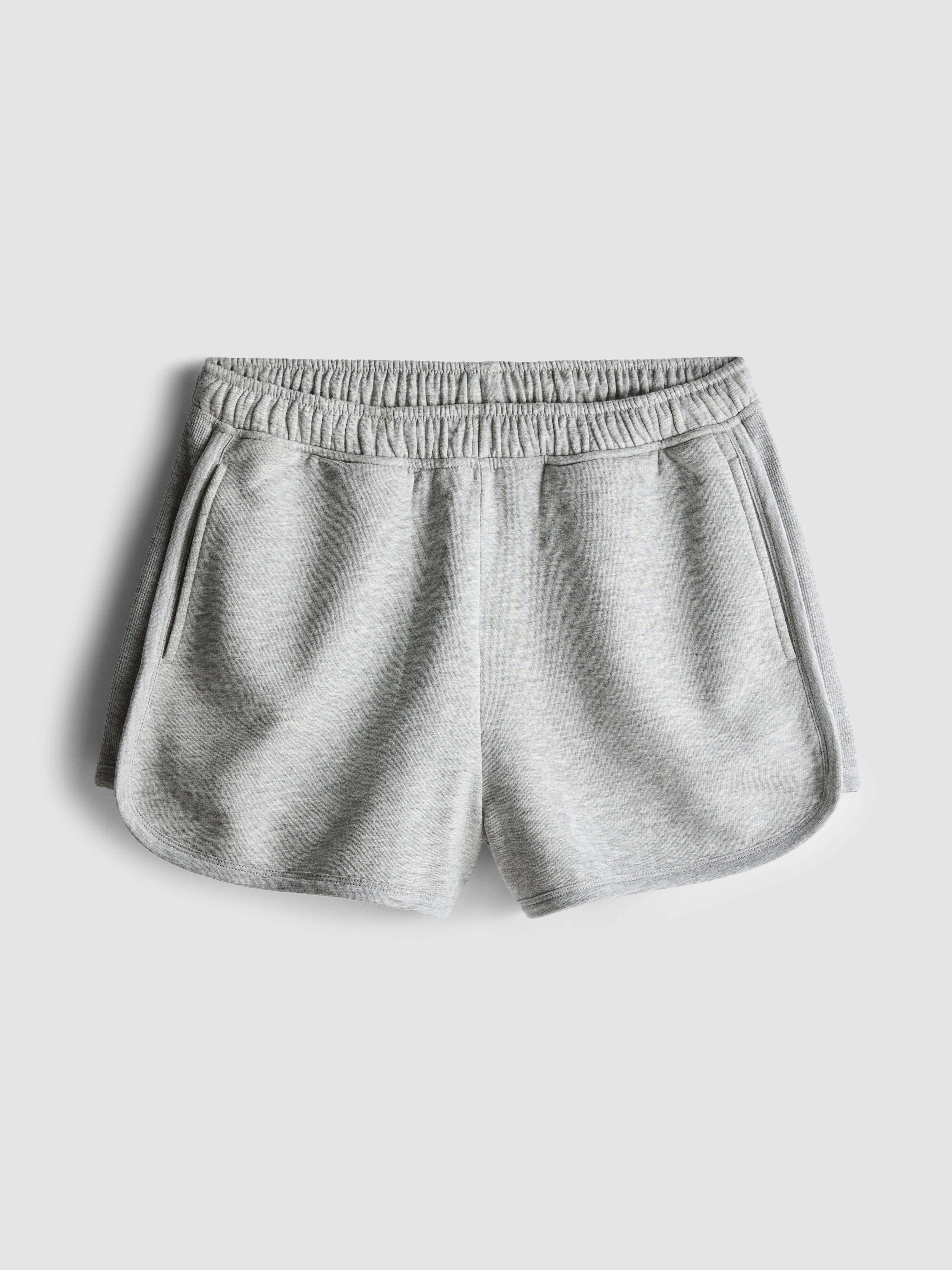 Women's Gray Heather Rita Ora Cotton-Rich Running Shorts