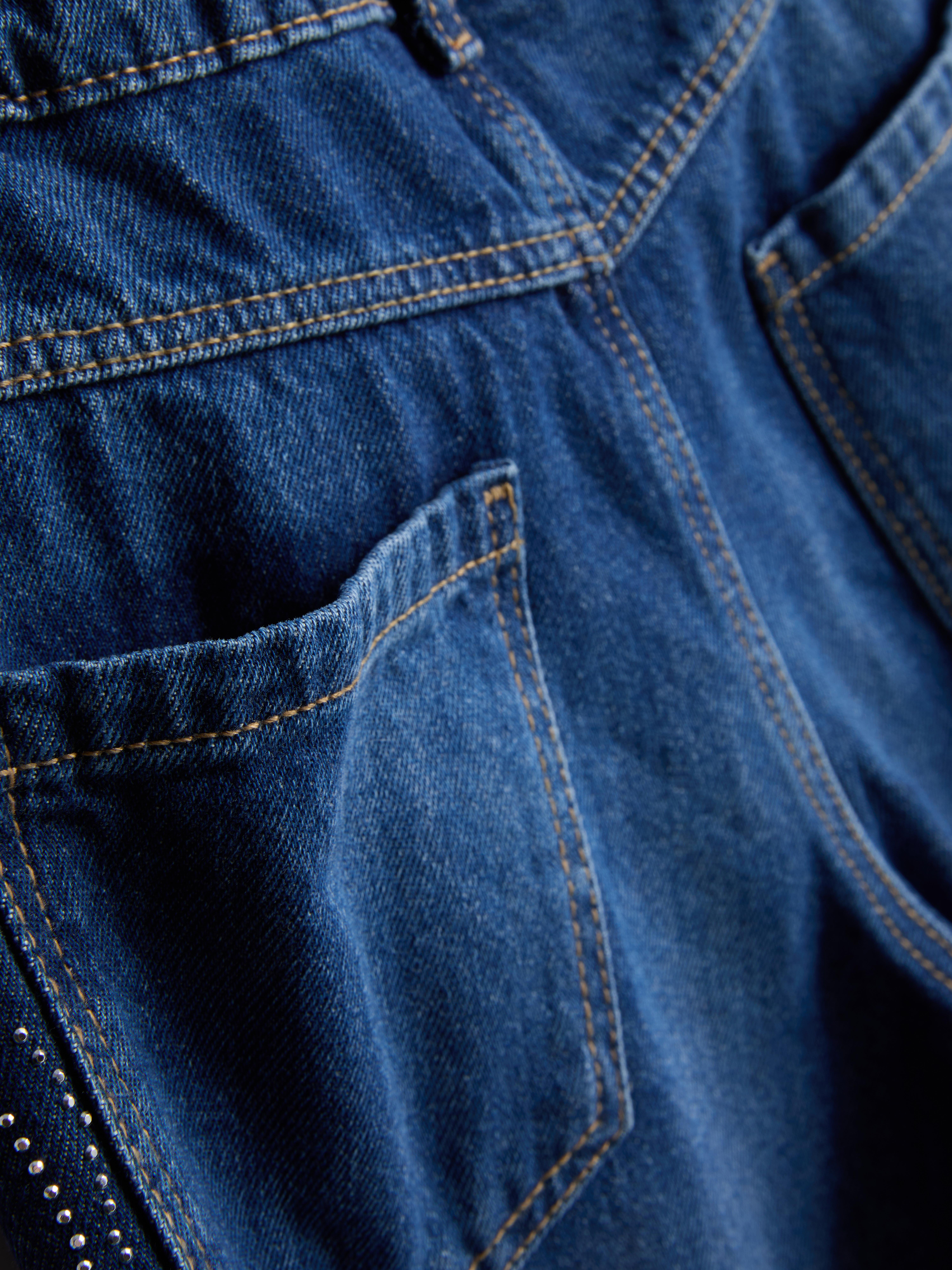 7-15yrs | Diamanté Bow Jeans