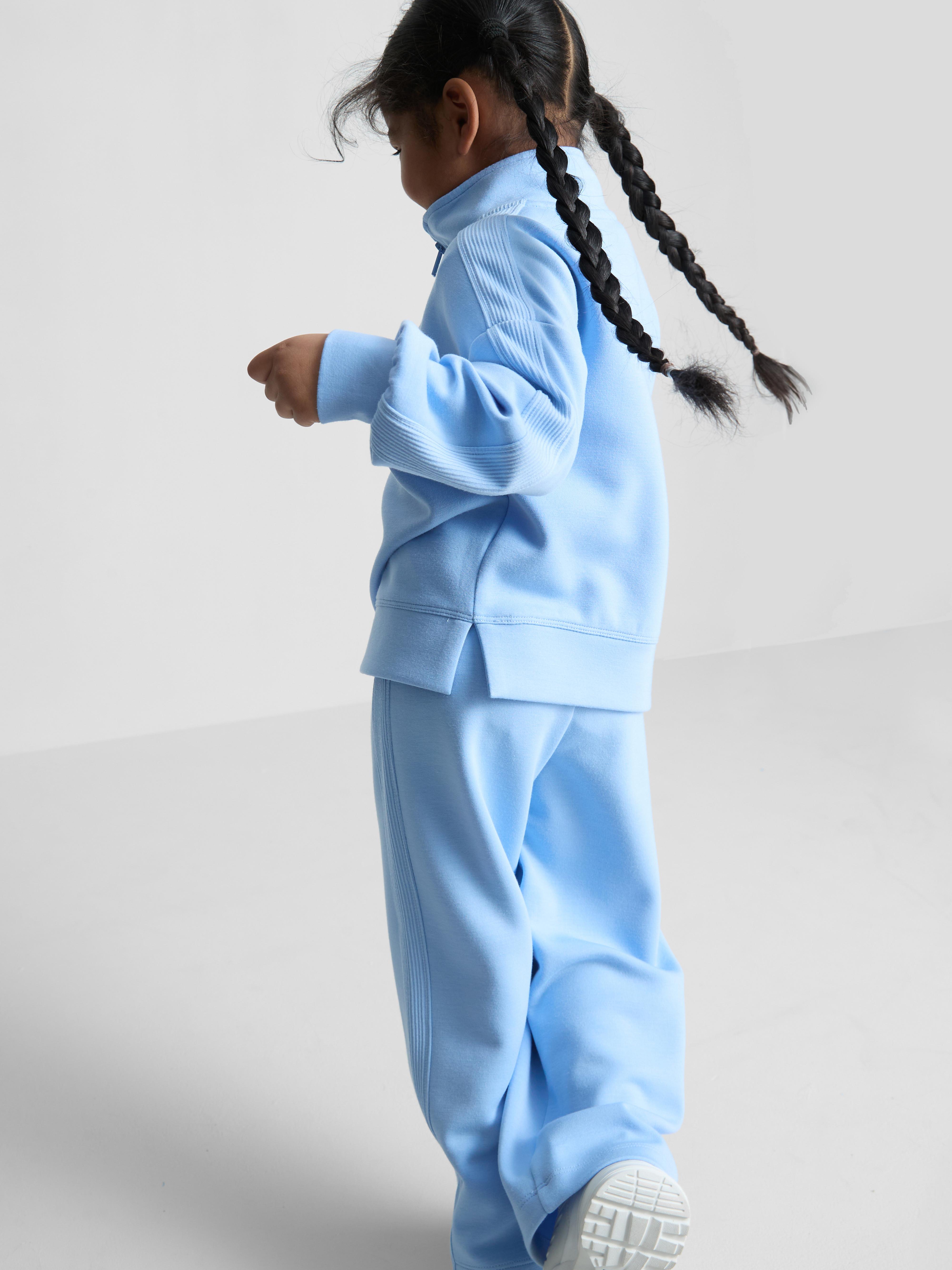 Girls Blue 1.5-8yrs | Wide Leg Sports Joggers