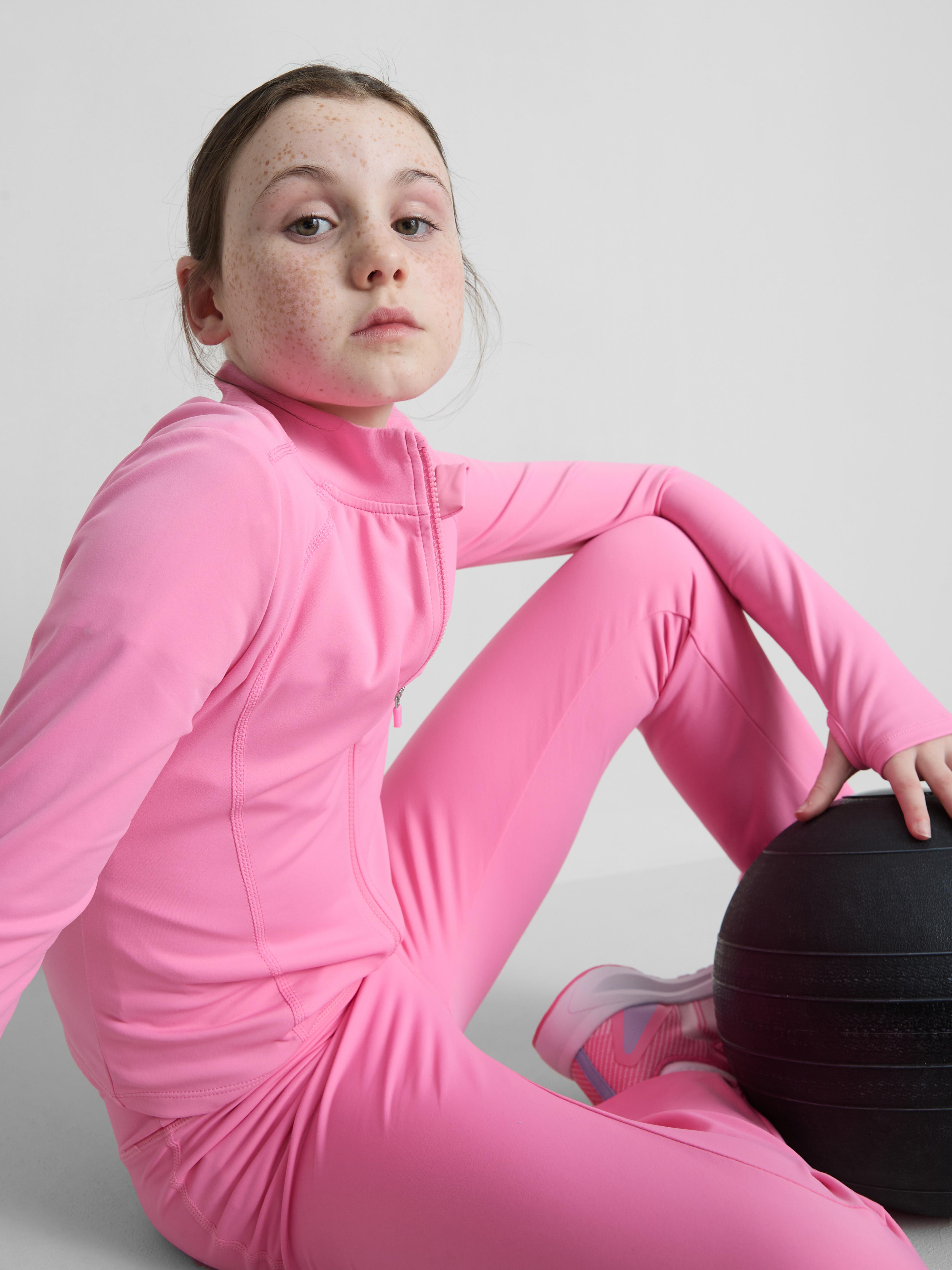Girls 7-15yrs | Buttery Soft Active Zip-Up High-Neck Sweatshirt
