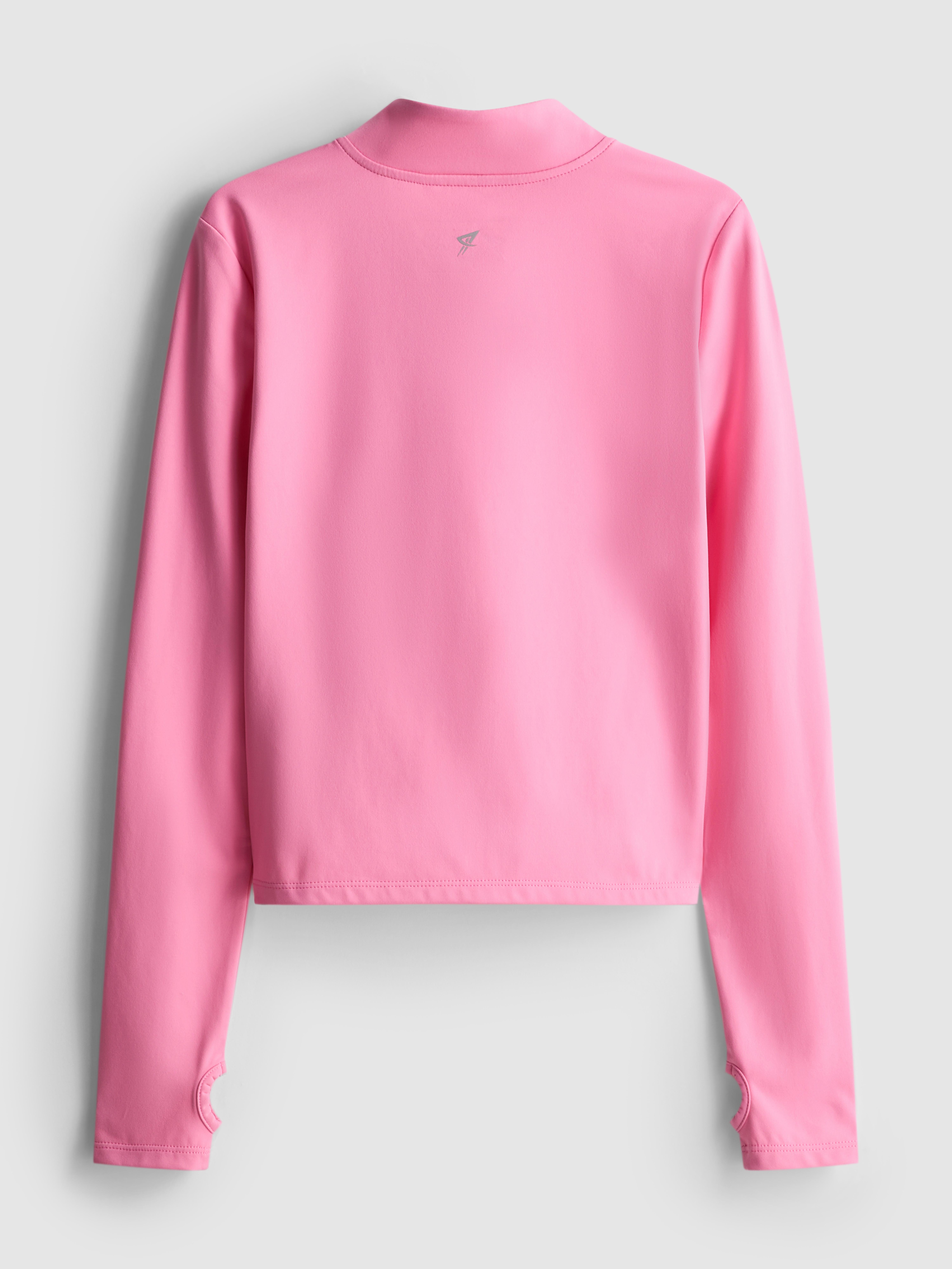 Girls 7-15yrs | Buttery Soft Active Zip-Up High-Neck Sweatshirt