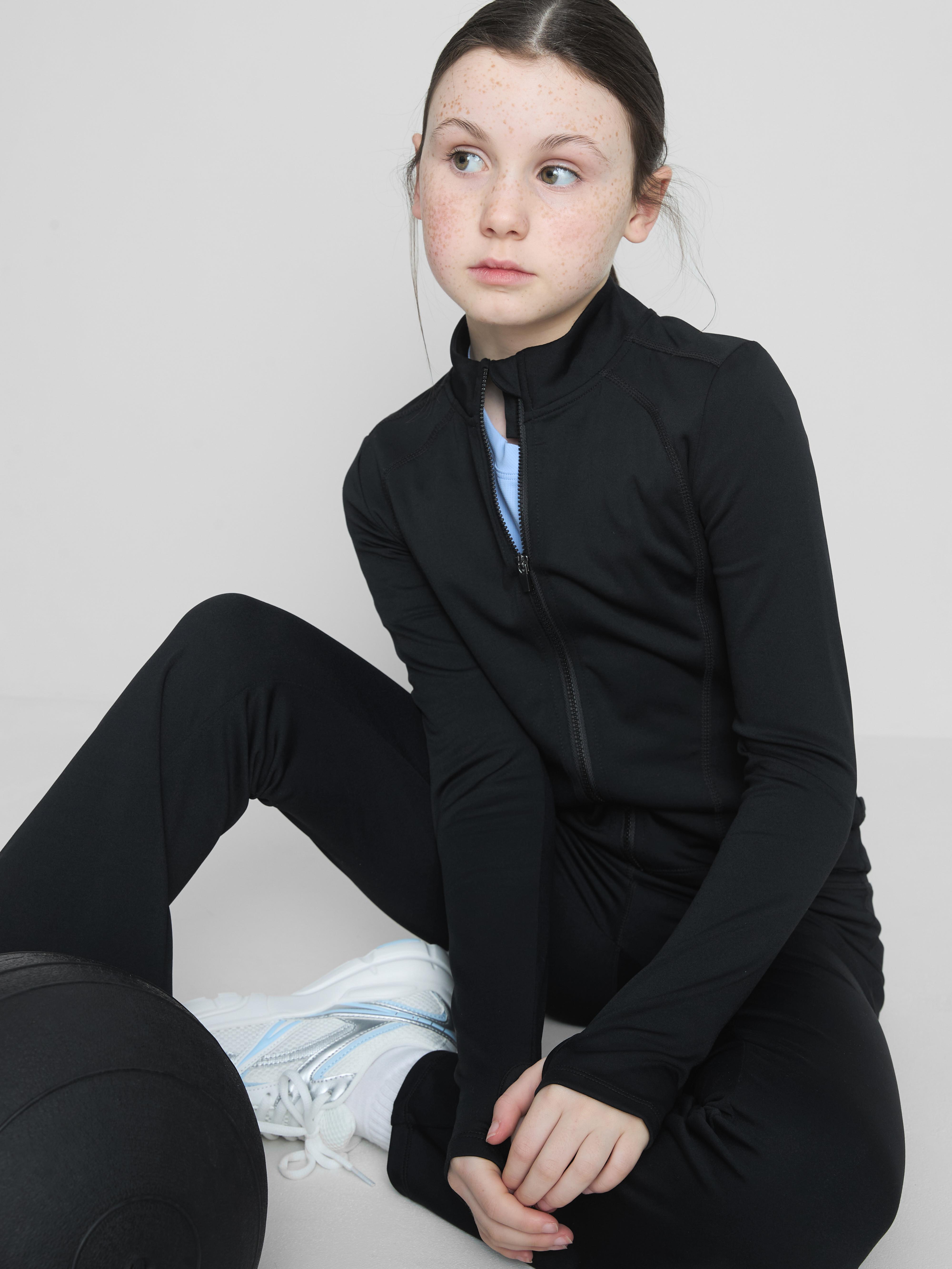 Girls 7-15yrs | Buttery Soft Active Zip-Up High-Neck Sweatshirt