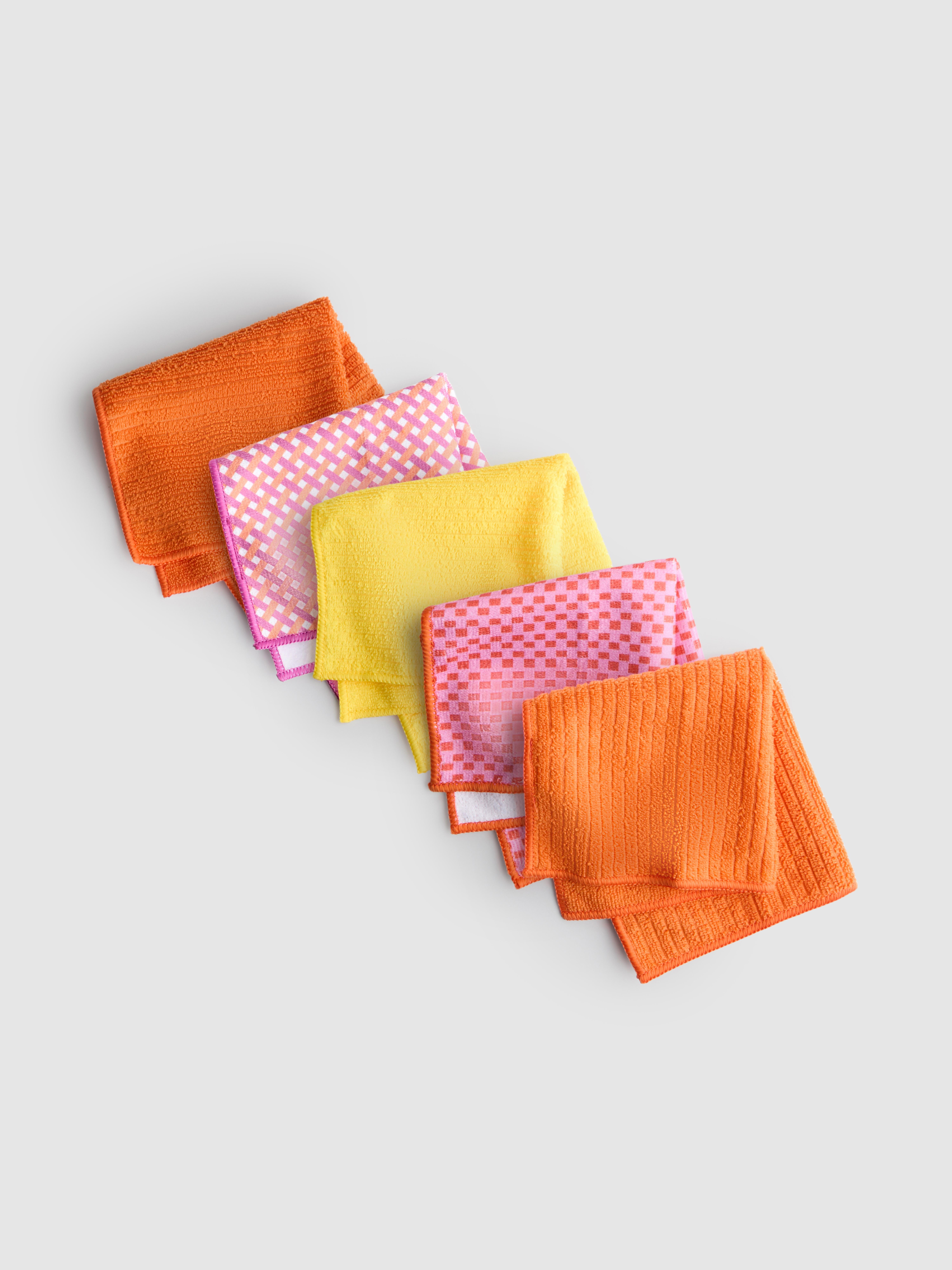 Lot de 5 chiffons en microfibre