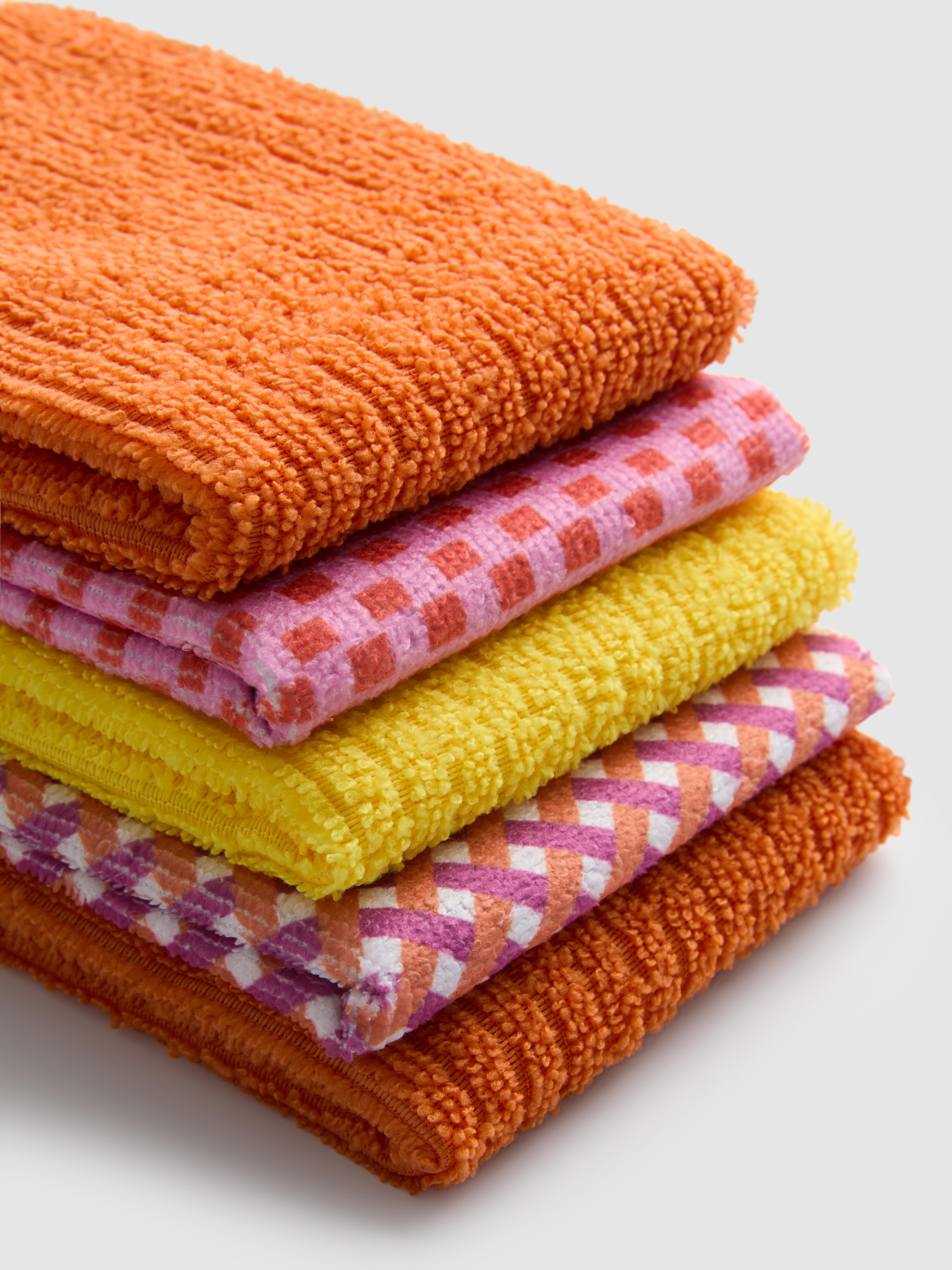 Lot de 5 chiffons en microfibre