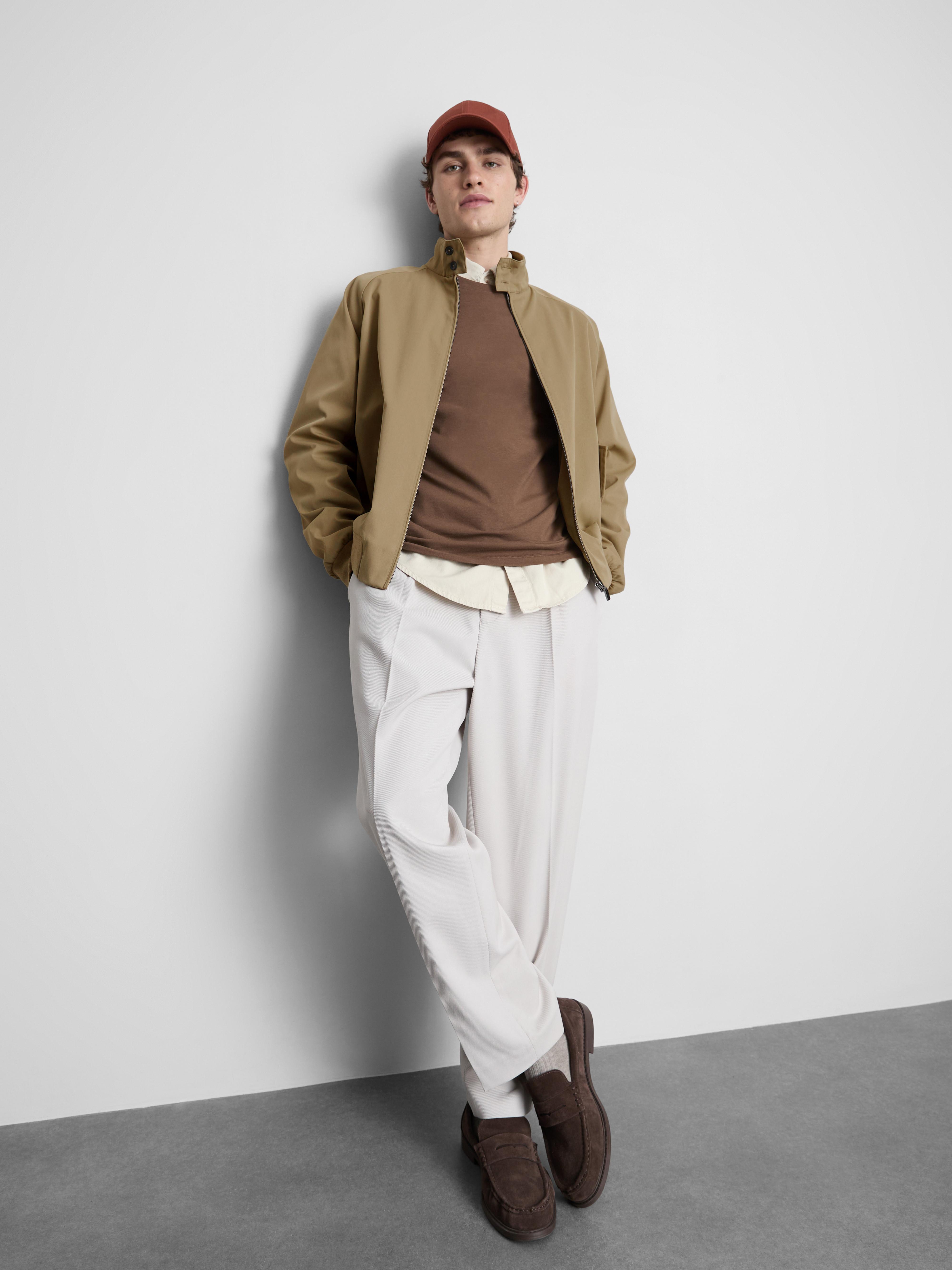 Zip-Up Harrington Jacket